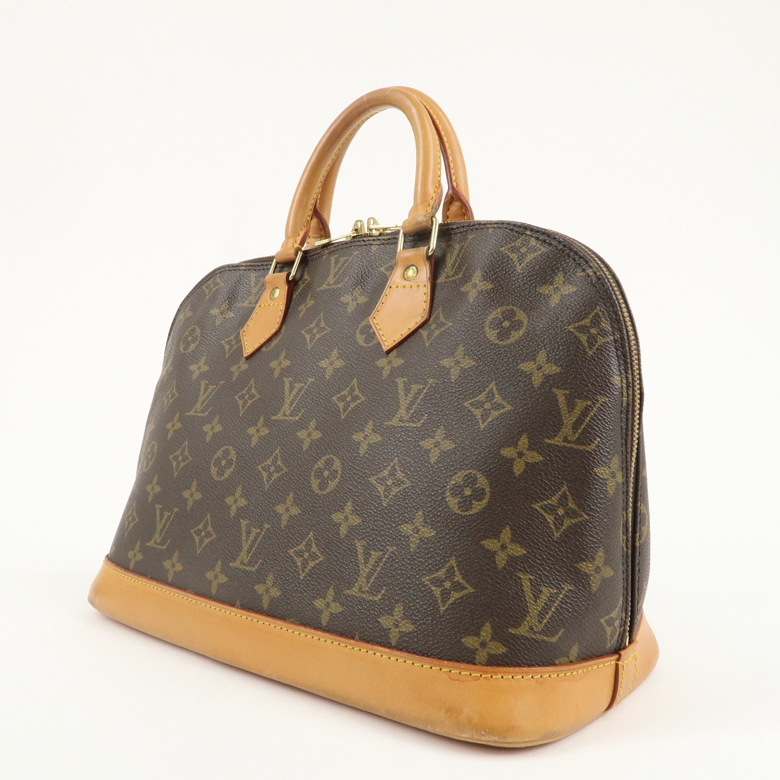 Louis Vuitton Monogram Alma Hand Bag Brown M51130