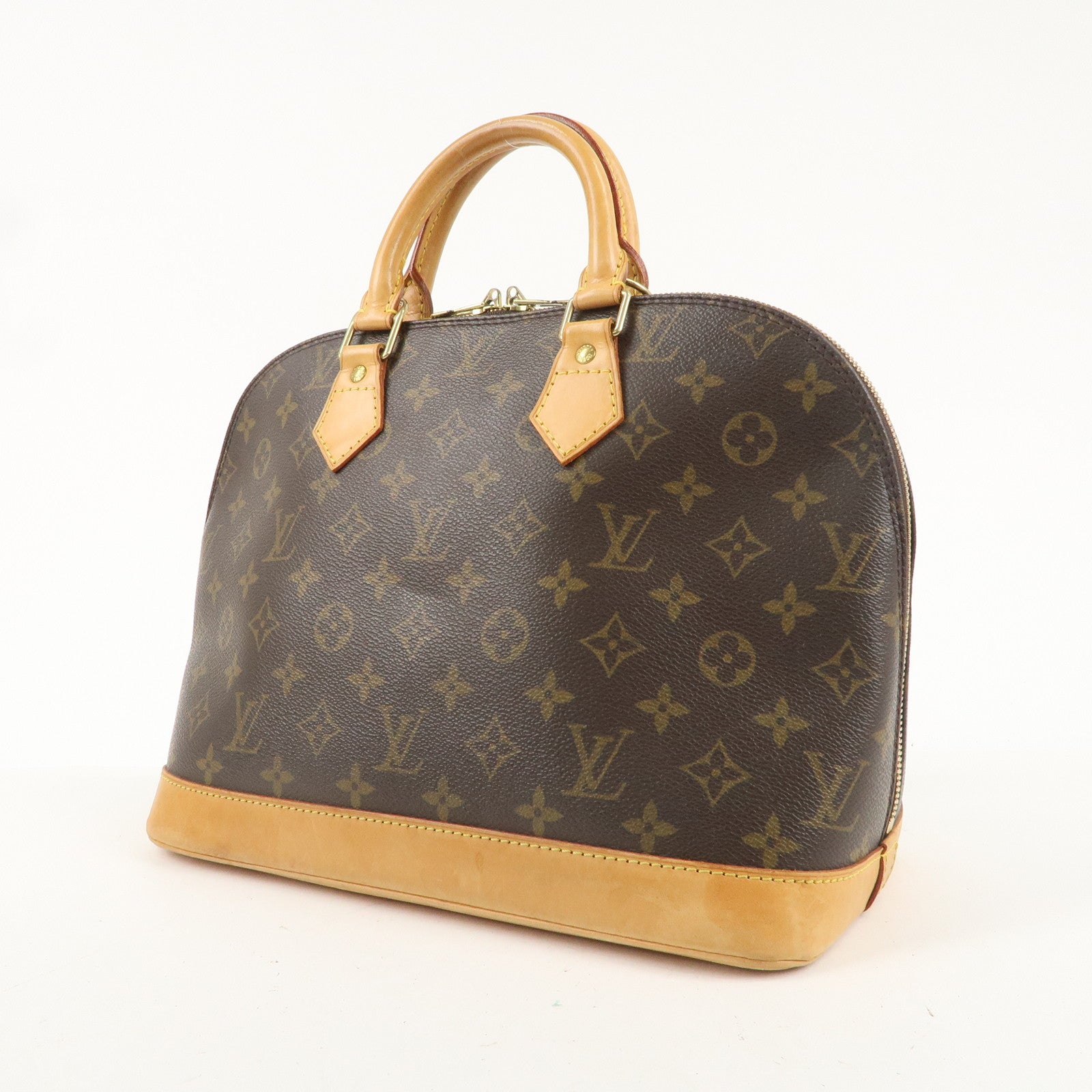 Louis Vuitton Monogram Alma Hand Bag Brown M51130