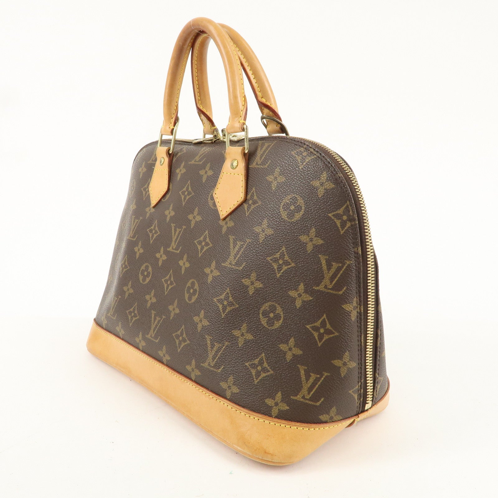 Louis Vuitton Monogram Alma Hand Bag Brown M51130