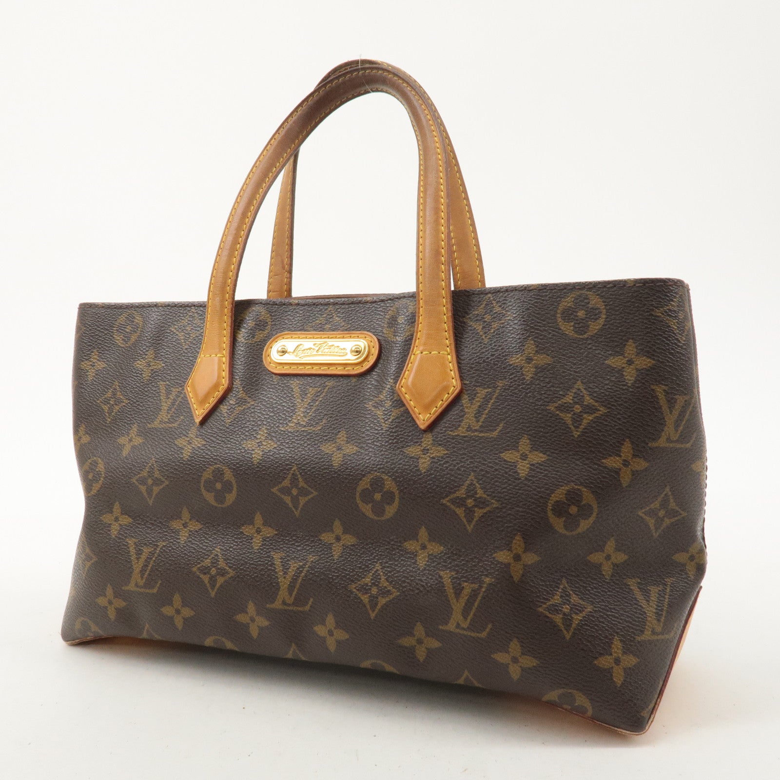 Louis Vuitton Monogram Wilshire PM Hand Bag Tote Bag M45643