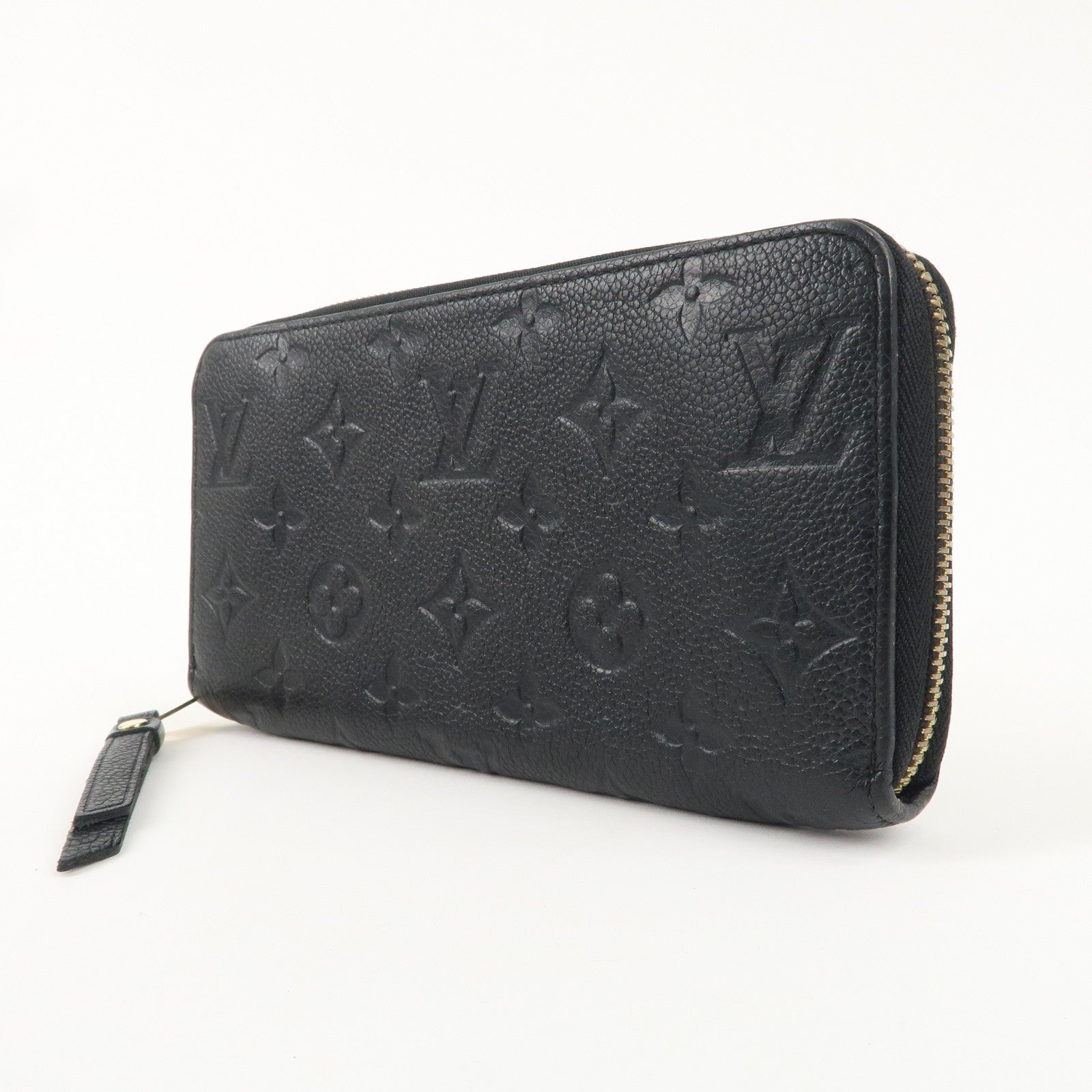 Louis Vuitton Monogram Empreinte Zippy Wallet Noir M61864