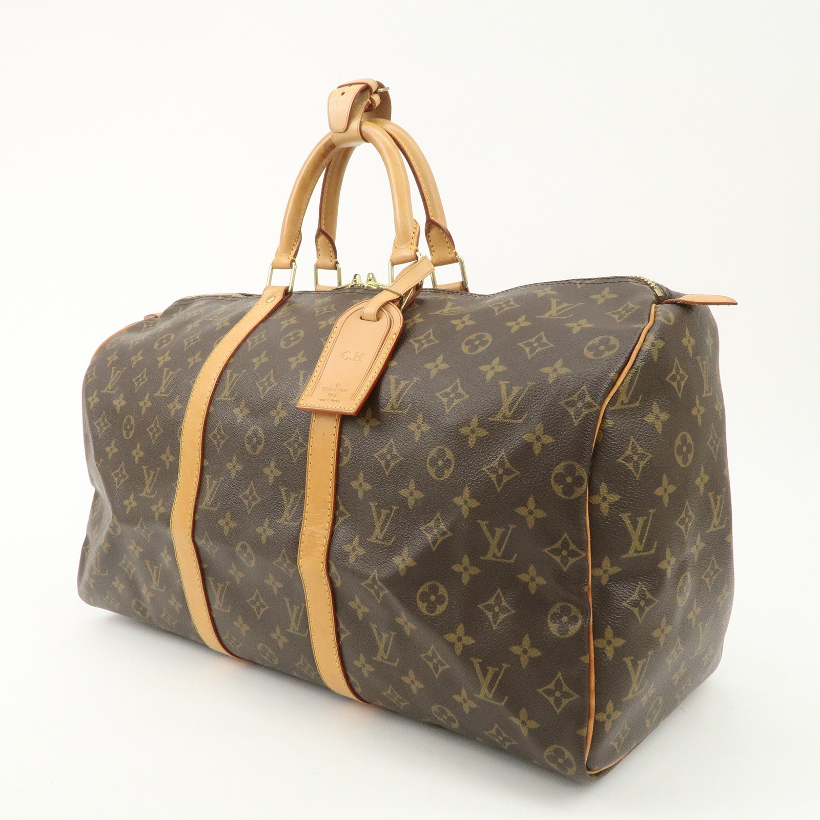 Louis Vuitton Monogram Keep All 50 Bag Boston Bag M41426 Used