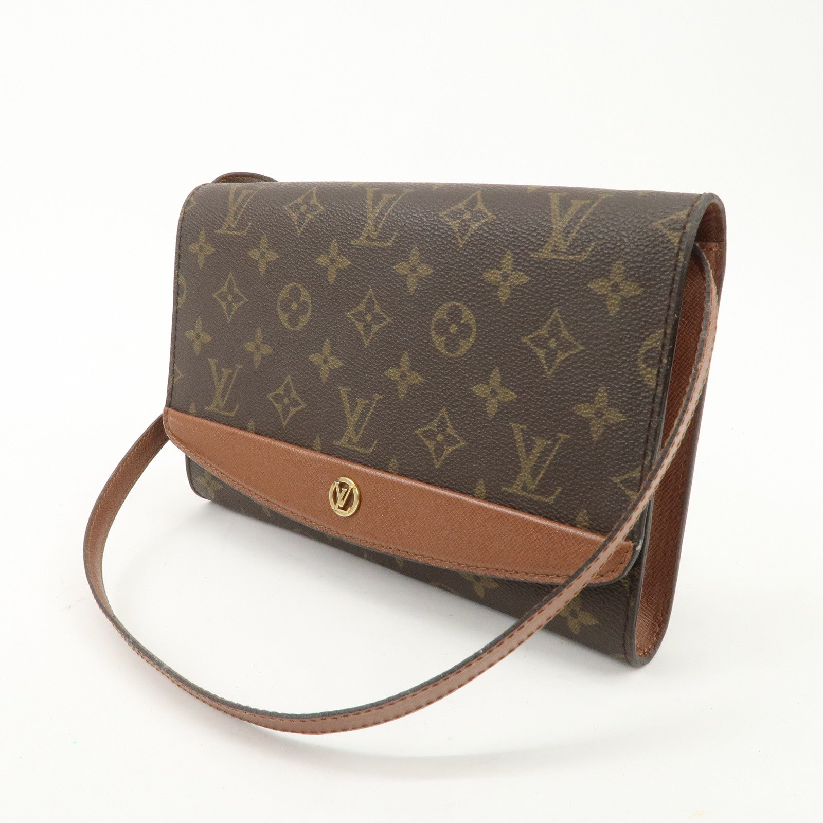 Louis Vuitton Monogram Bordeaux Shoulder Bag Hand Bag M51798 Used