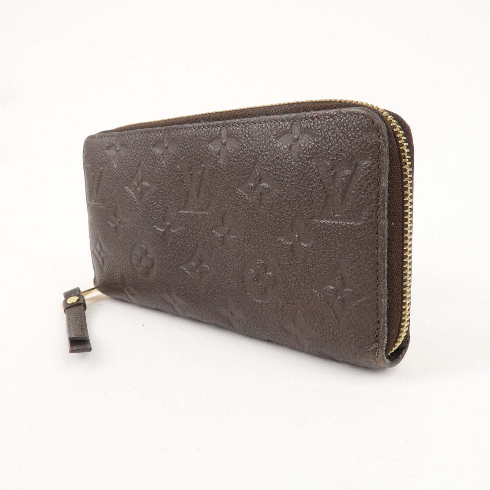 Louis Vuitton Monogram Empreinte Zippy Wallet Terre Brown M60548