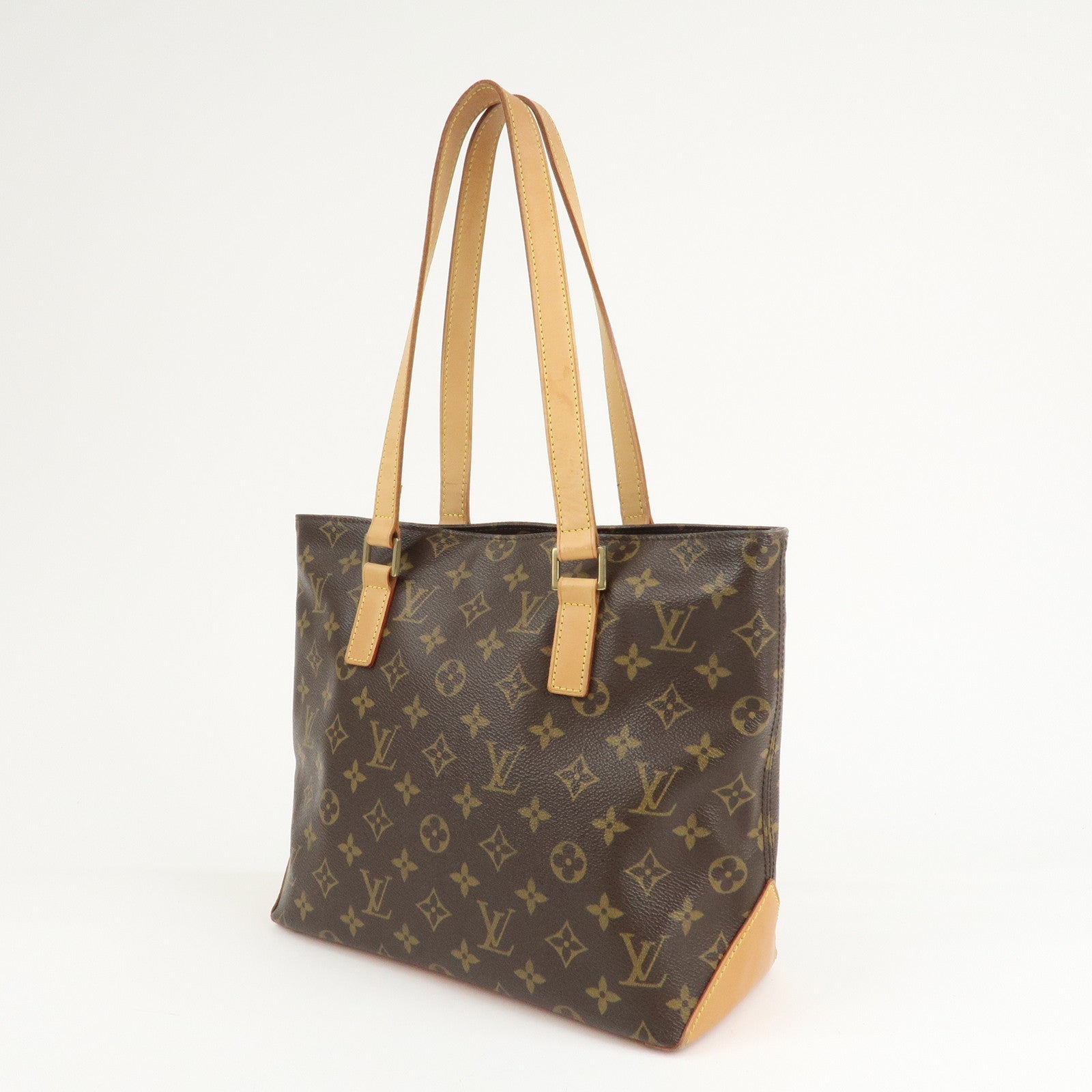 Louis Vuitton Monogram Cabas Piano Tote Bag Brown M51148 Used