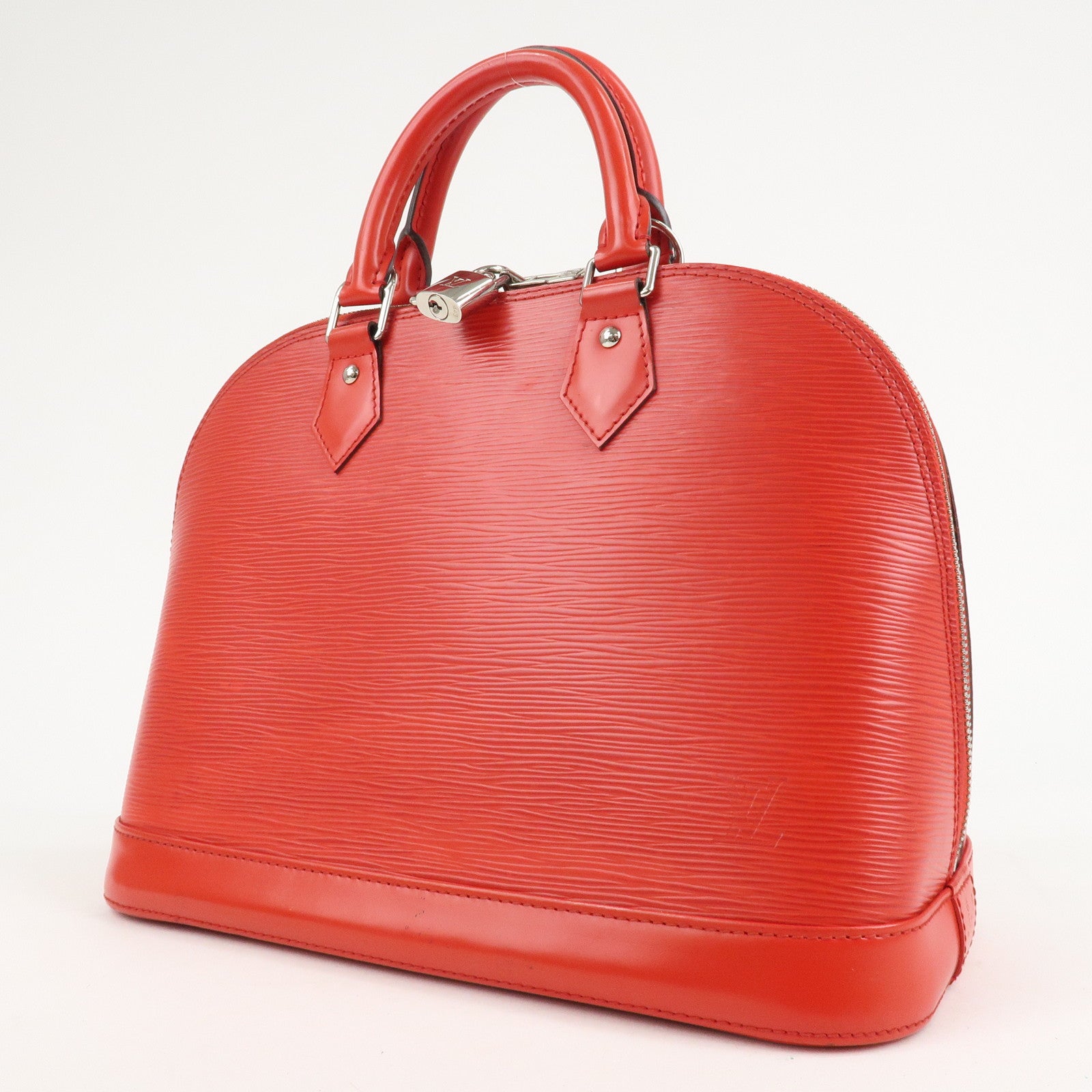 Louis Vuitton Epi Alma PM Hand Bag Coquelicot Red M41154