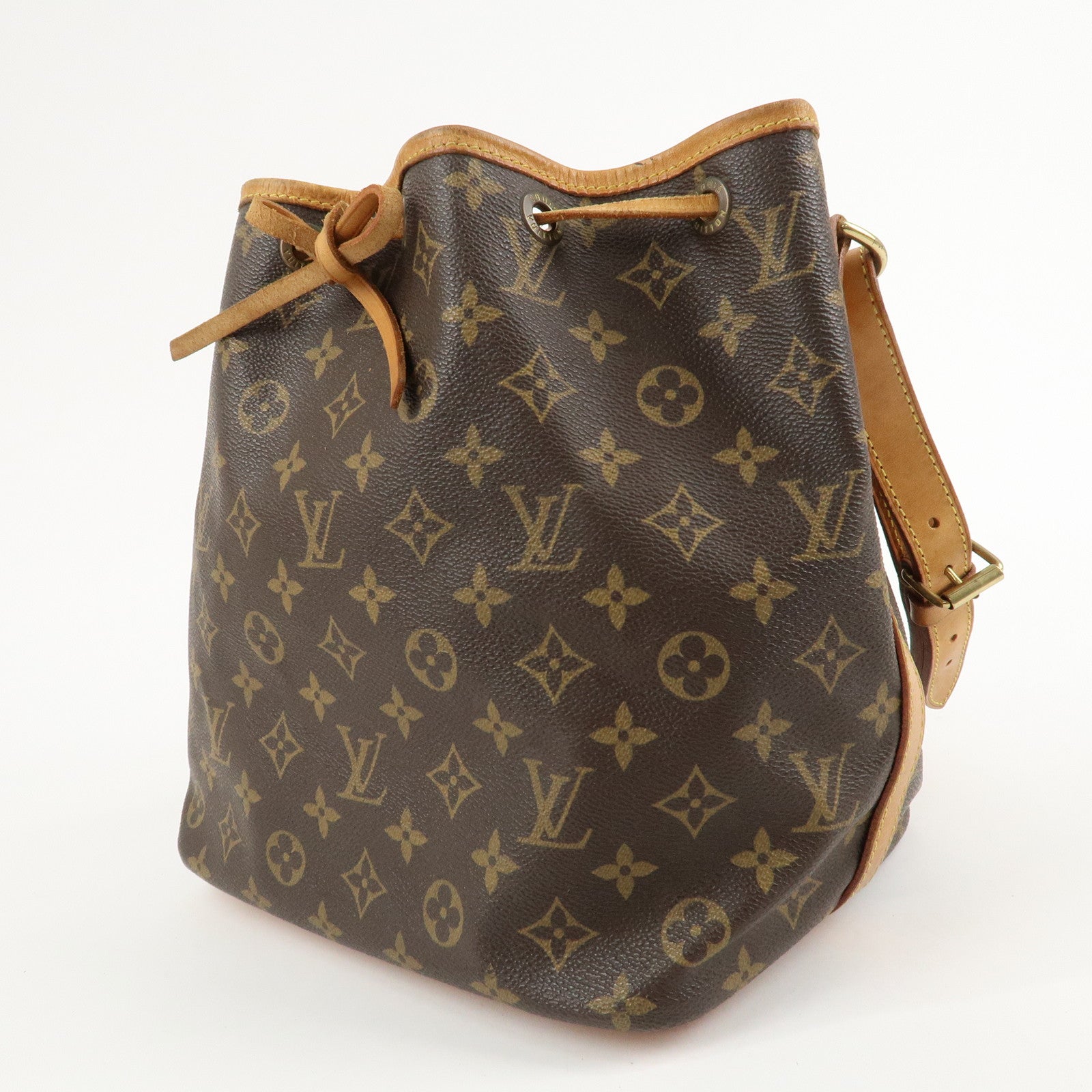 Louis Vuitton Monogram Petit Noe Shoulder Bag Brown M42226 Used