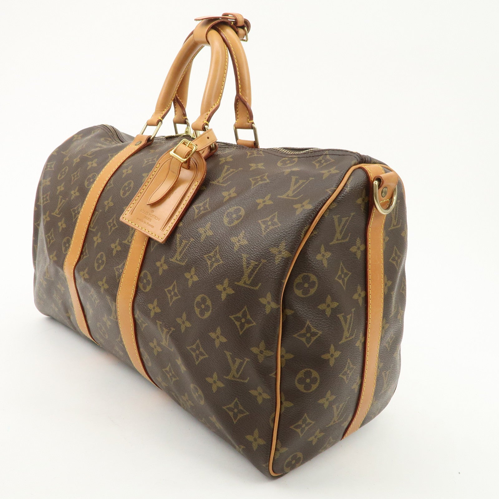 Louis Vuitton Monogram Keep All Bandouliere 45 Boston Bag M41418 Used