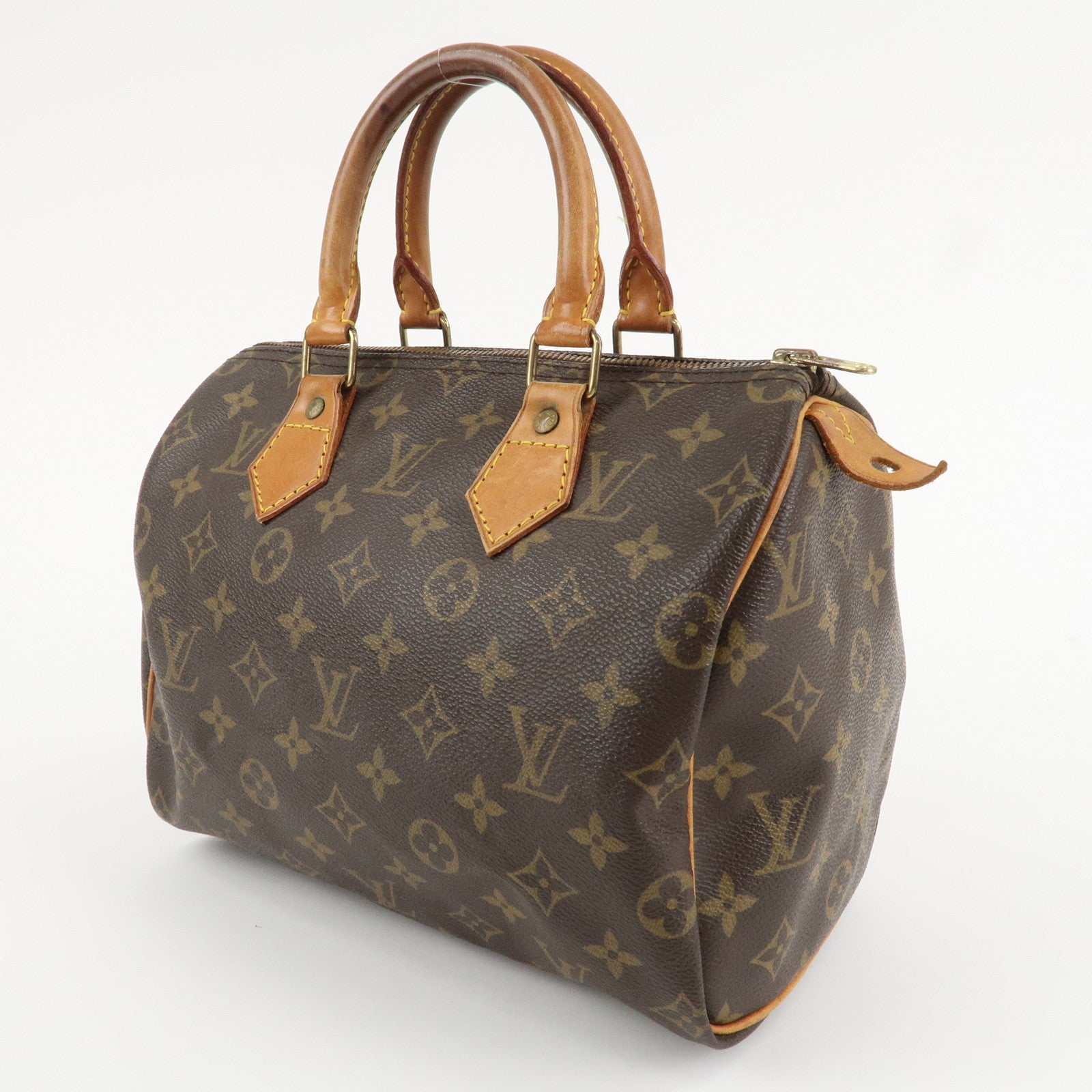 Louis Vuitton Monogram Speedy 25 Hand Bag Boston Bag M41528 Used