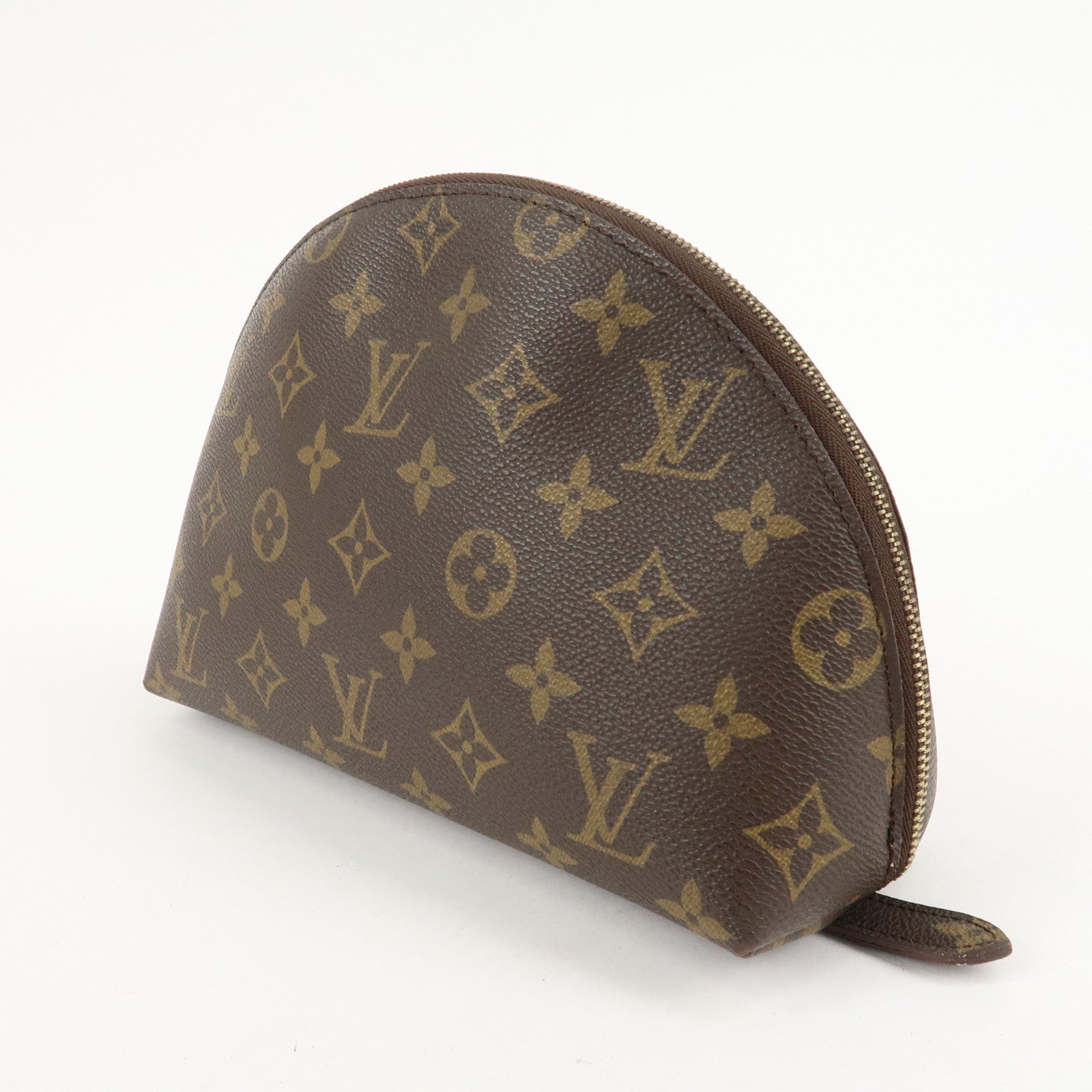 Louis Vuitton Monogram Trousse Demi Ronde Pouch M47520 Used