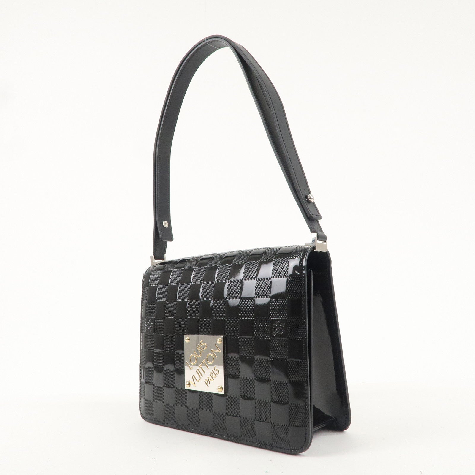 Louis Vuitton Damier Vernis Cabaret Shoulder Bag Noir M92124