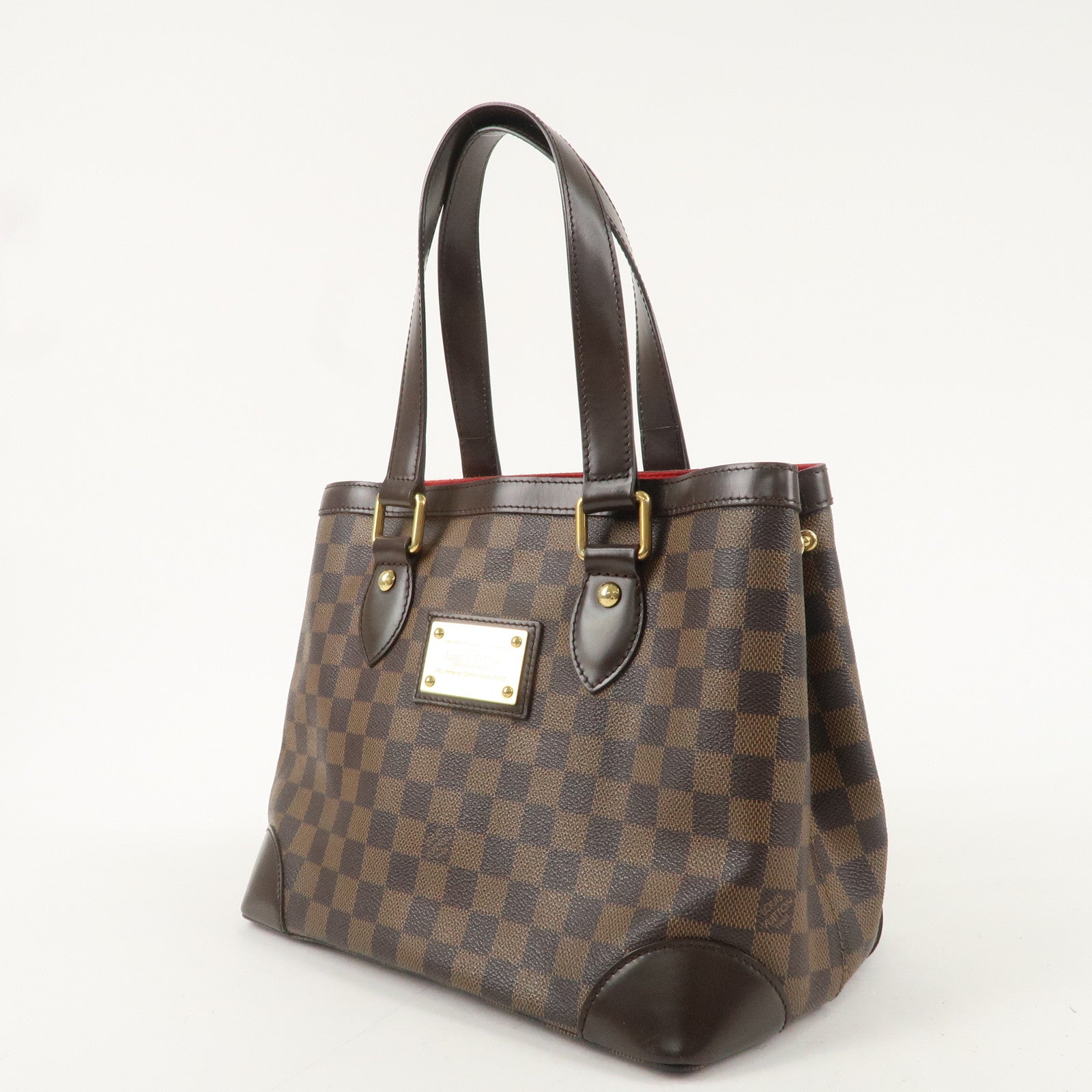 Louis Vuitton Damier Ebene Hampstead PM Hand Bag Tote Bag N51205