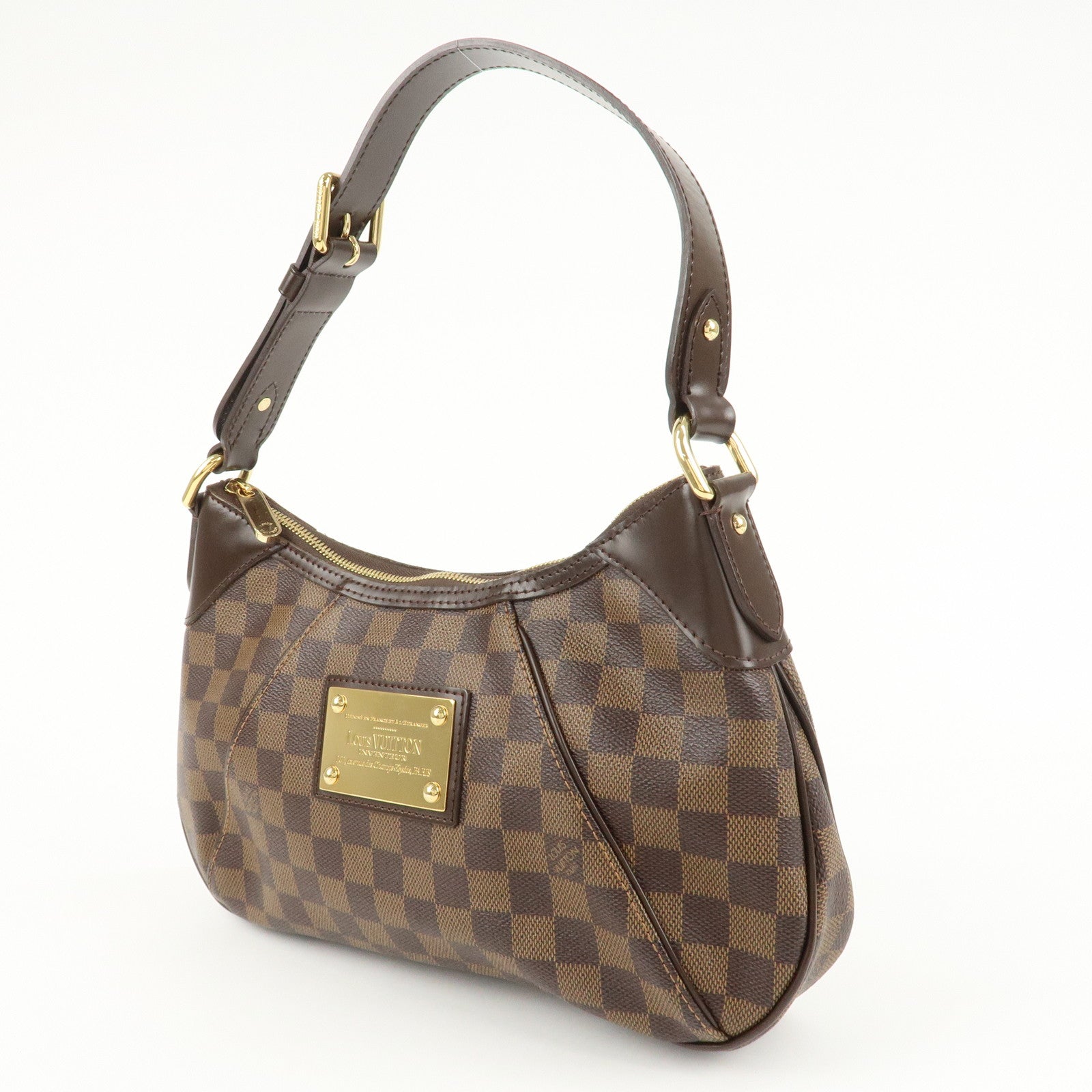 Louis Vuitton Damier Thames PM Shoulder Bag Hand Bag N48180 Used