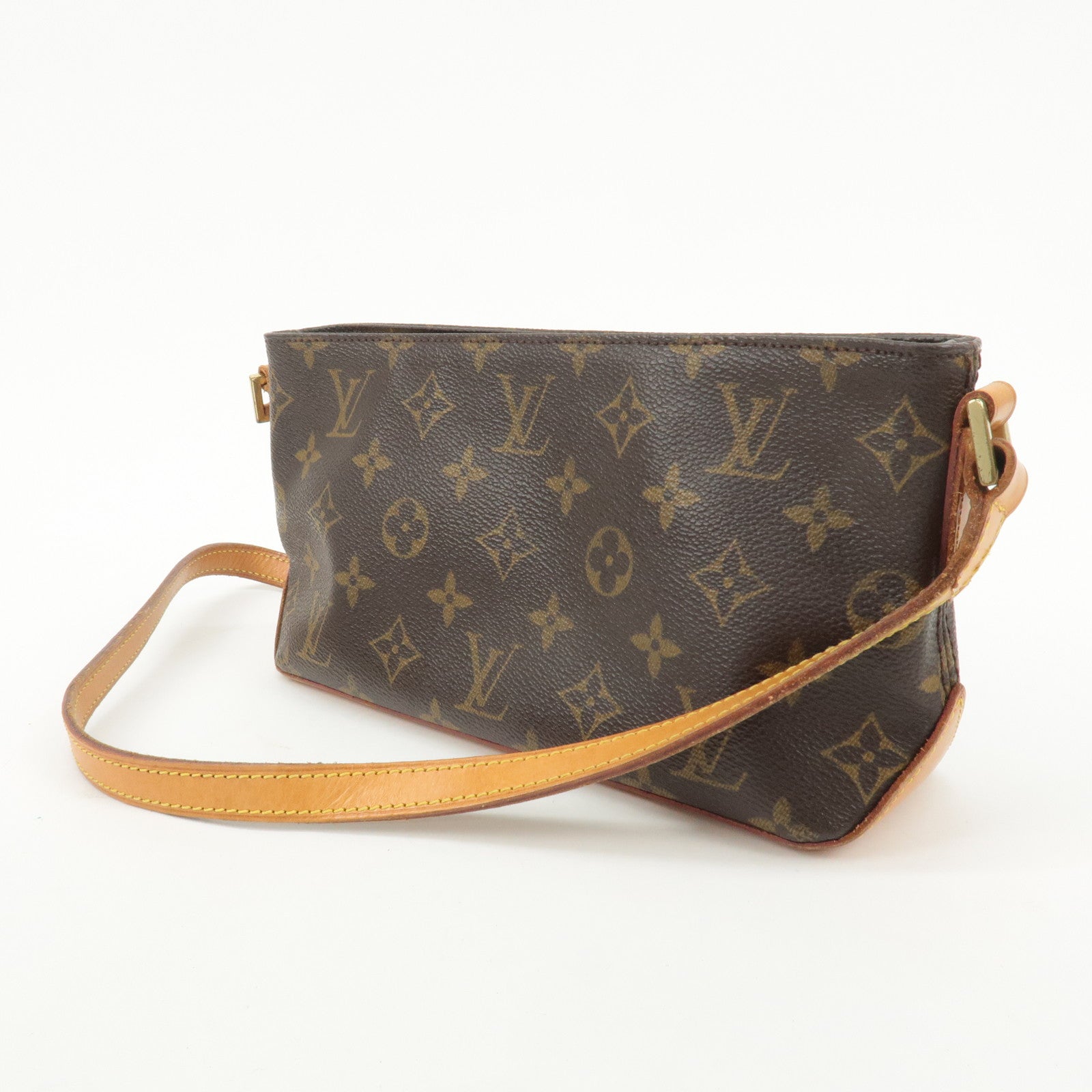 Louis Vuitton Monogram Trotteur Shoulder Bag Brown M51240 Used