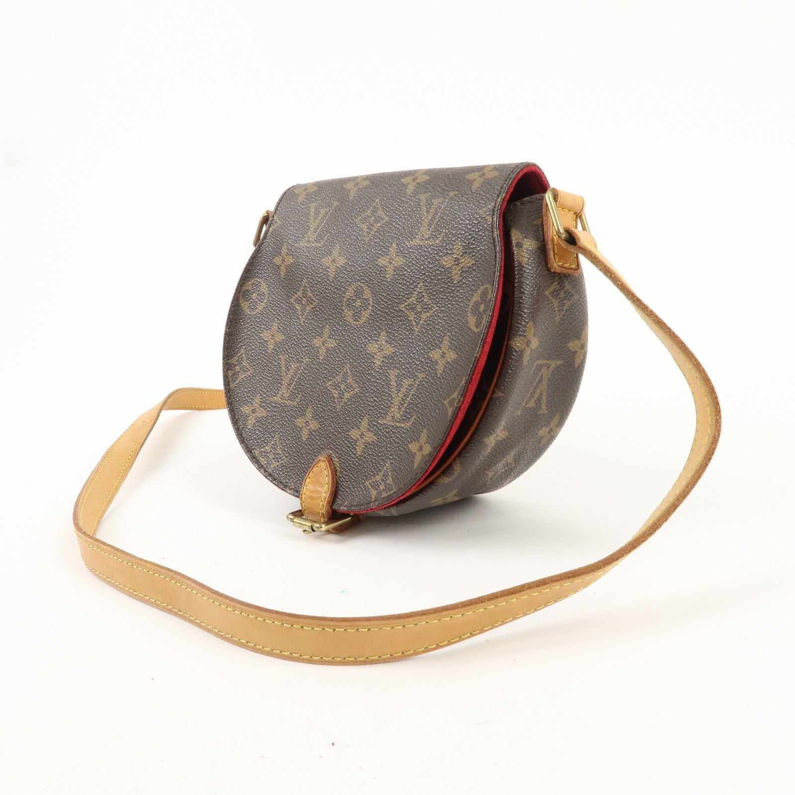 Louis Vuitton Monogram Tamburan Shoulder Bag Brown M51179