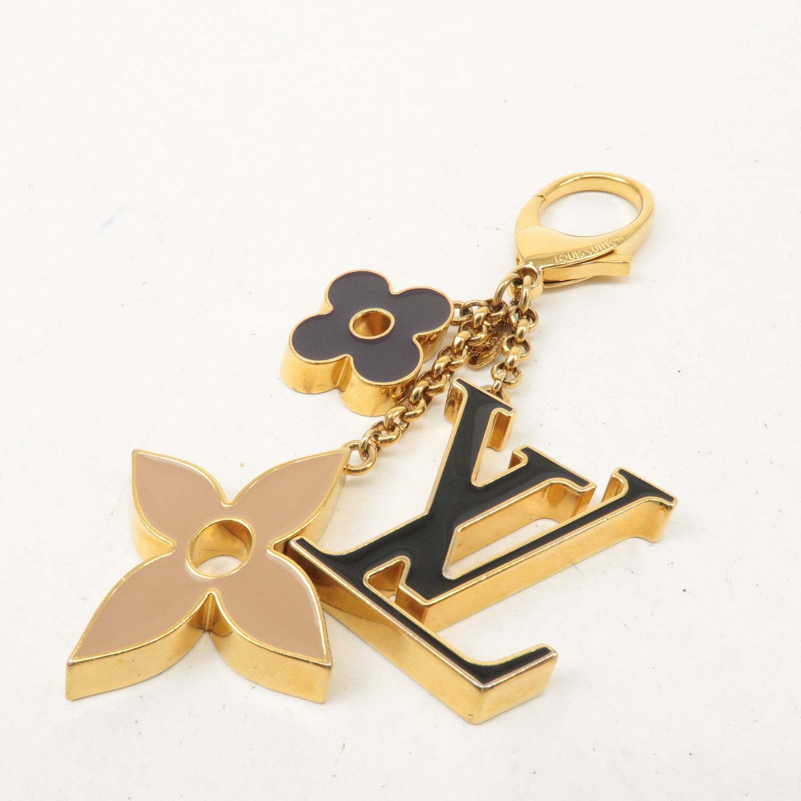 Louis Vuitton Fleur de Monogram Key Chain Bag Charm M67119