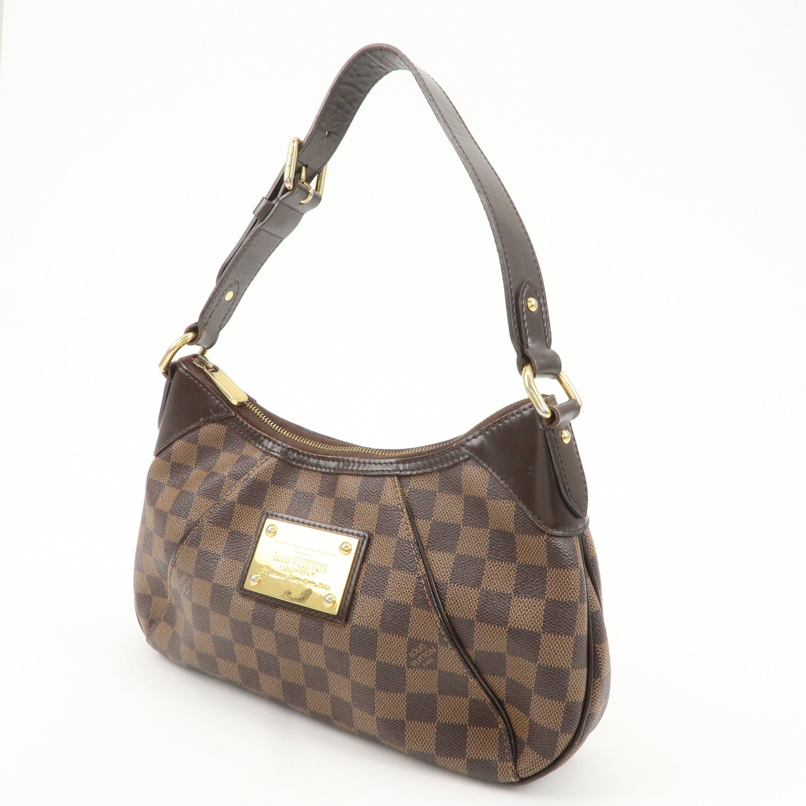 Louis Vuitton Damier Thames PM Shoulder Bag Hand Bag N48180 Used