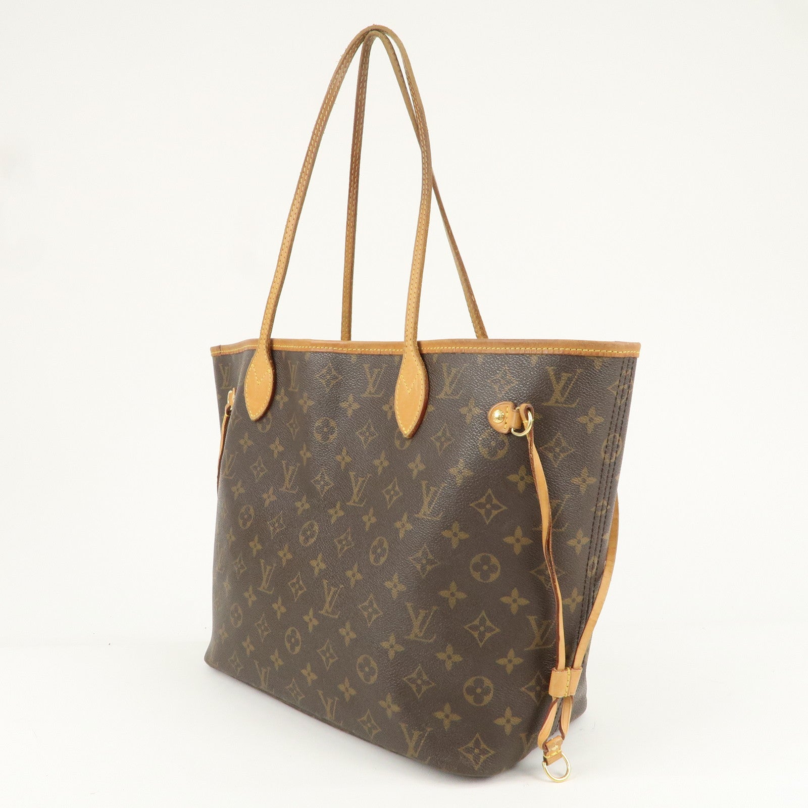 Louis Vuitton Monogram Neverfull MM Tote Bag Brown M40156