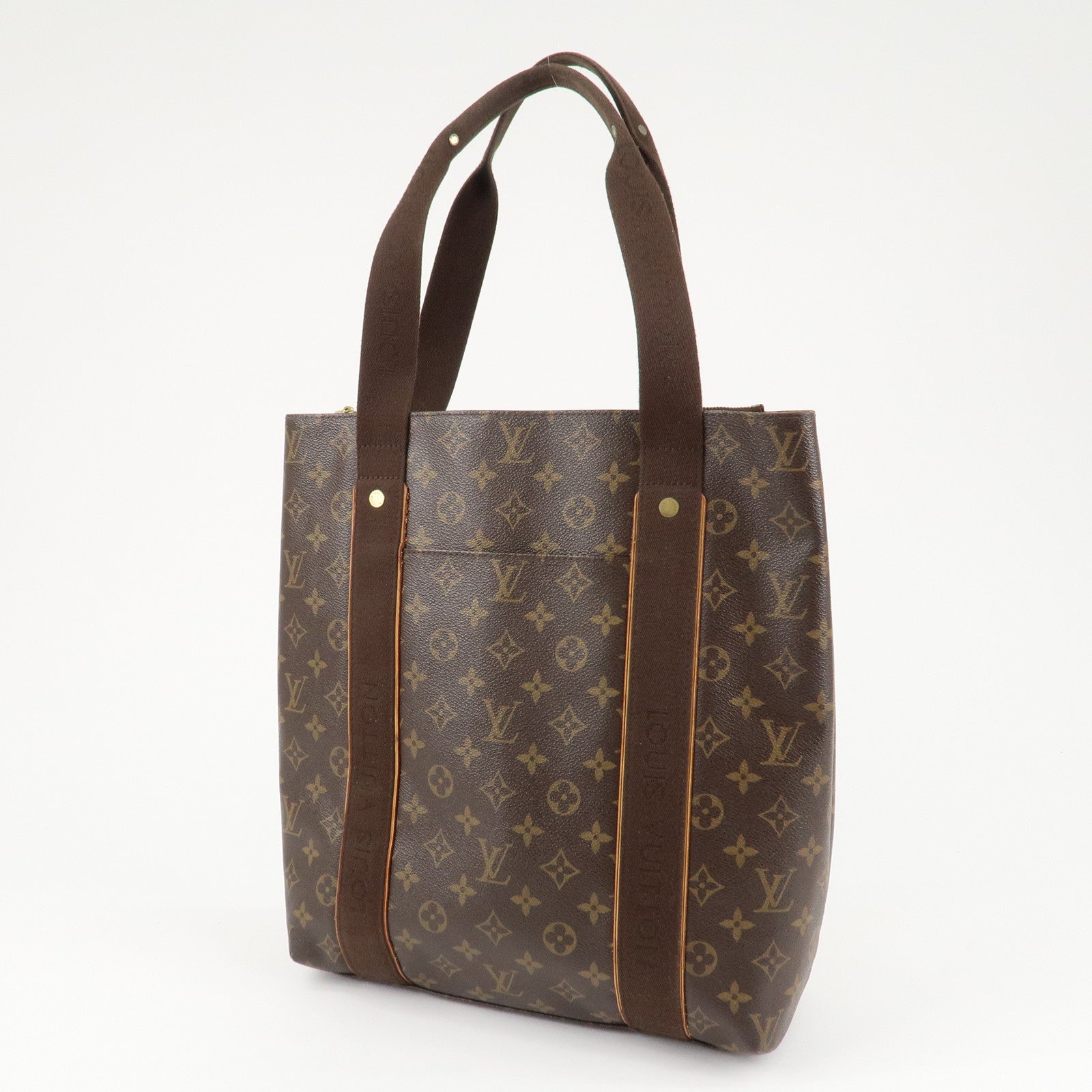 Louis Vuitton Monogram Cabas Beaubourg Tote Bag M53013 Brown Used