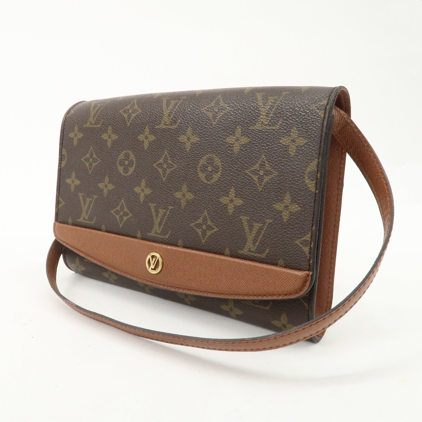 Louis Vuitton Monogram Bordeaux Shoulder Bag Hand Bag M51798 Used