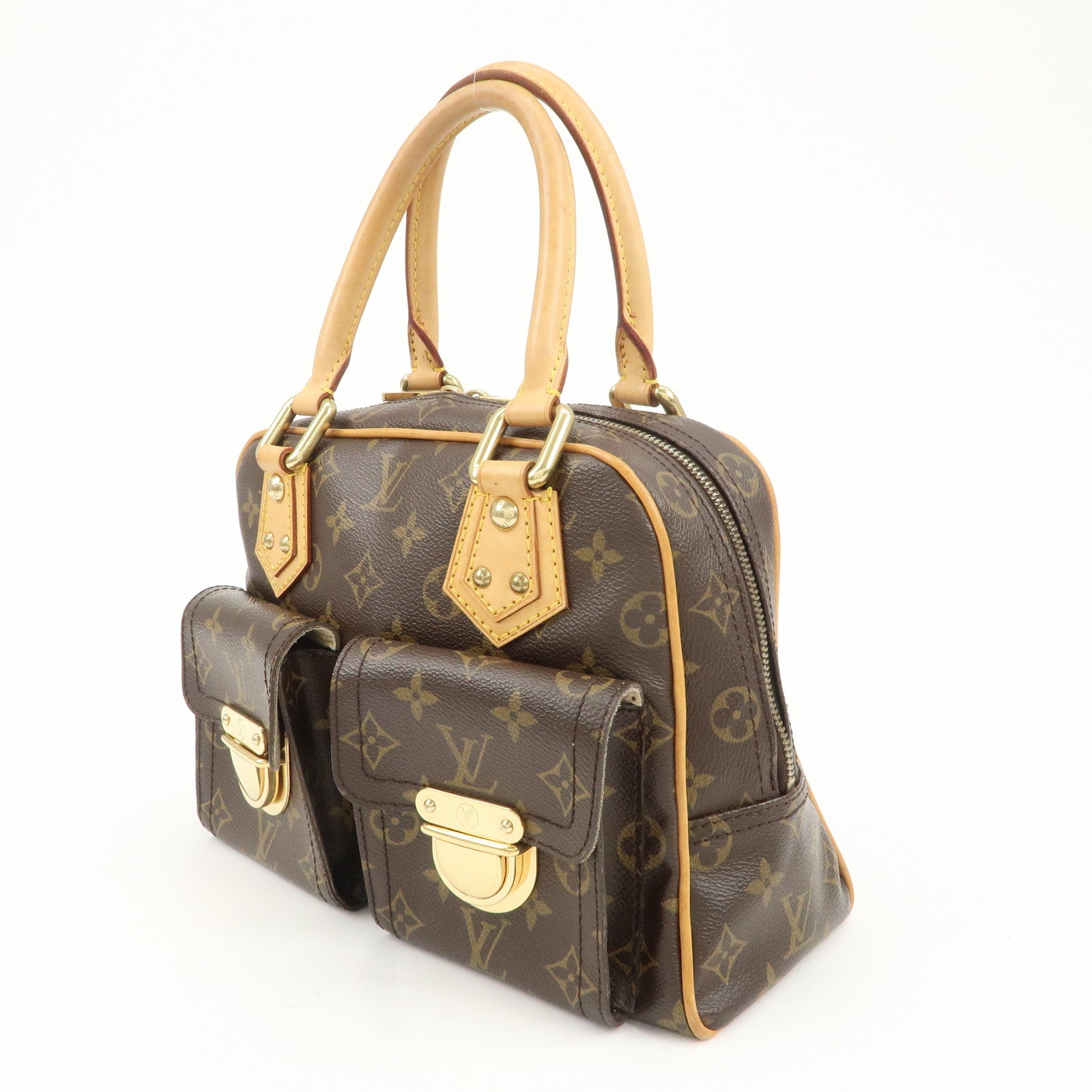 Louis Vuitton Monogram Manhattan PM Hand Bag M40026 Used