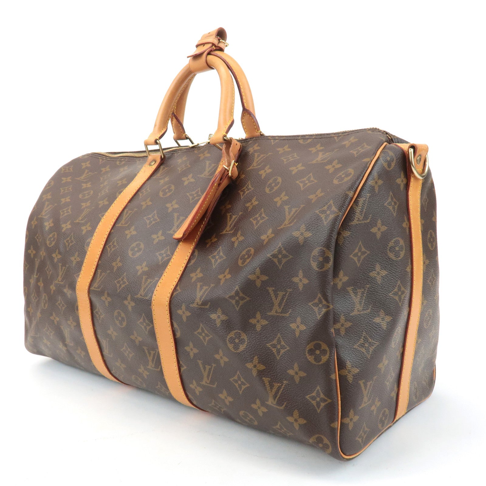 Louis Vuitton Monogram Keep All Bandouliere 50 Boston Bag M41416 Used