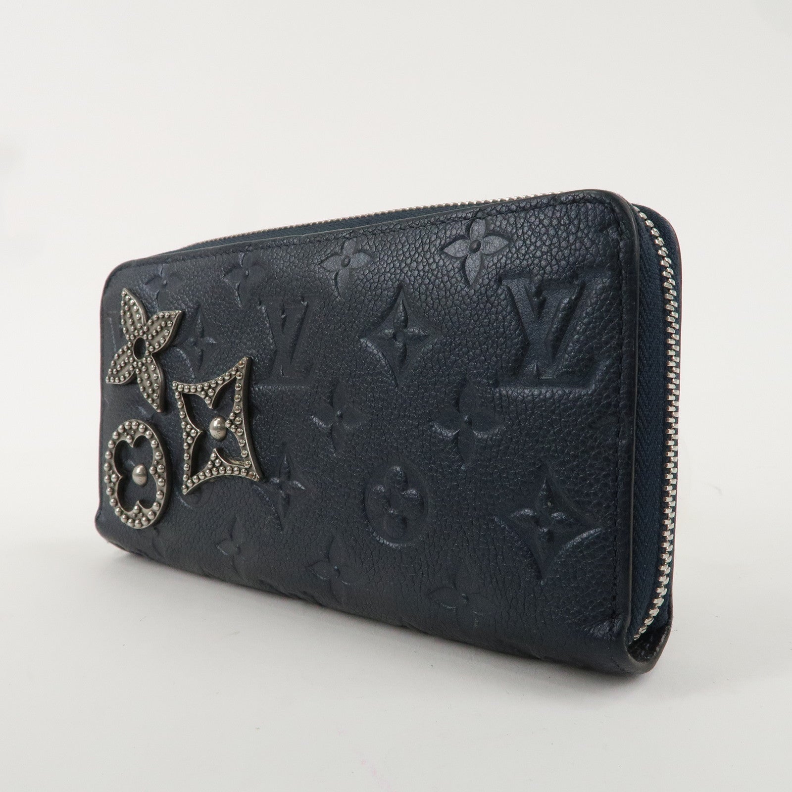 Louis Vuitton Monogram Empreinte Wallet Metal Flower Studs M62069