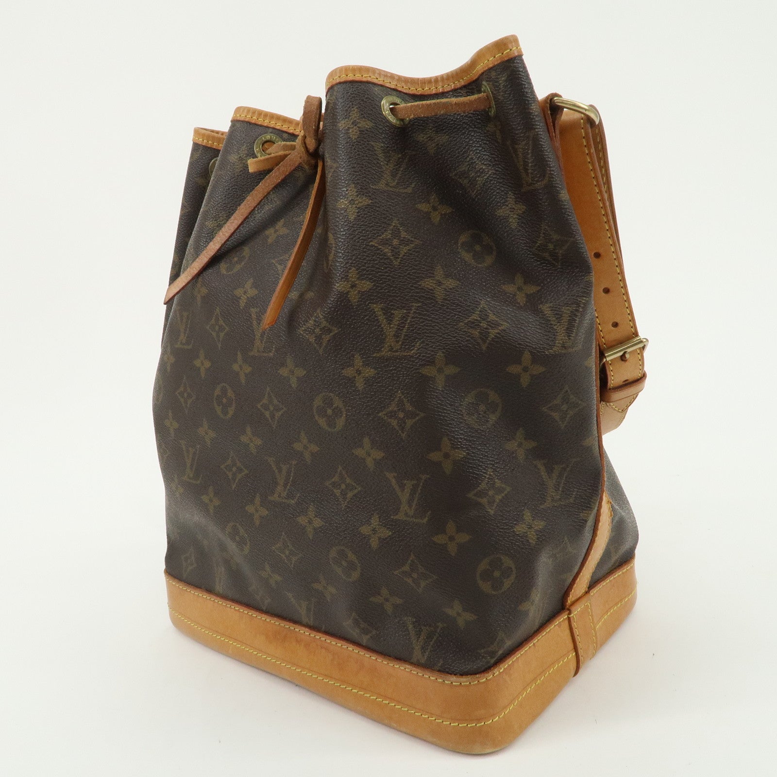 Louis Vuitton Monogram Noe Shoulder Bag Hand Bag Brown M42224 Used