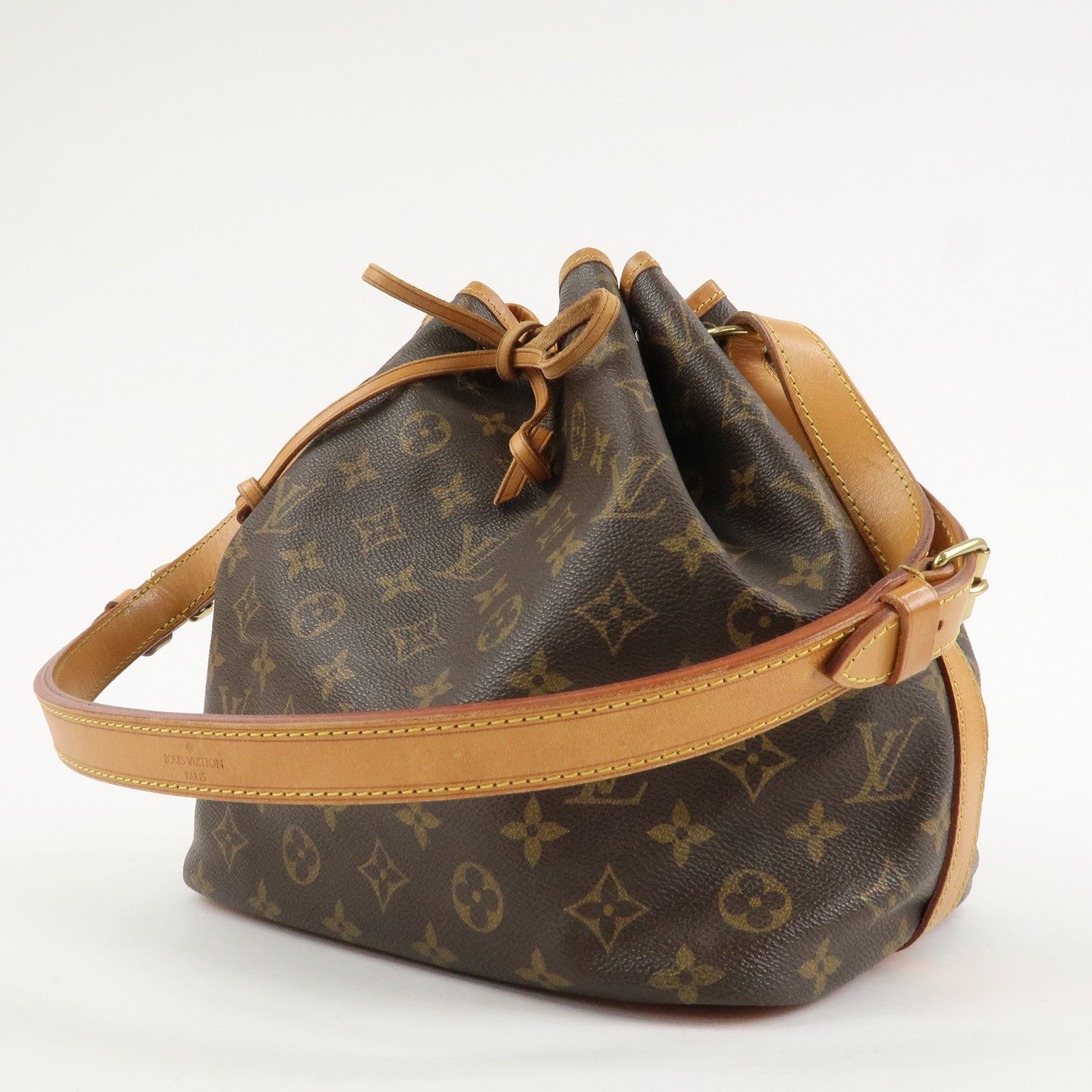 Louis Vuitton Monogram Petit Noe Shoulder Bag Brown M42226 Used