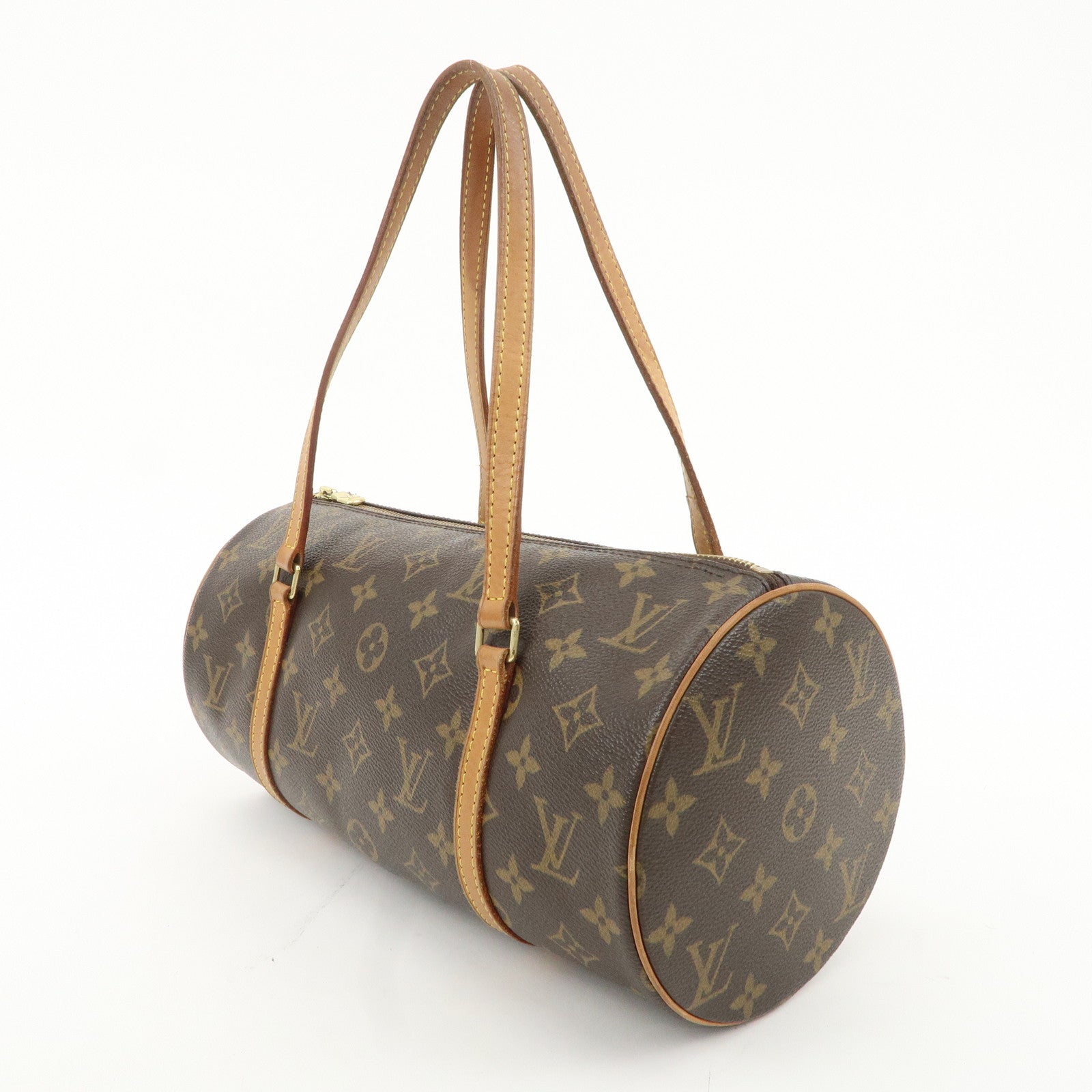 Louis Vuitton Monogram Papillon 30 Hand Bag Ney Style Brown M51385 Used