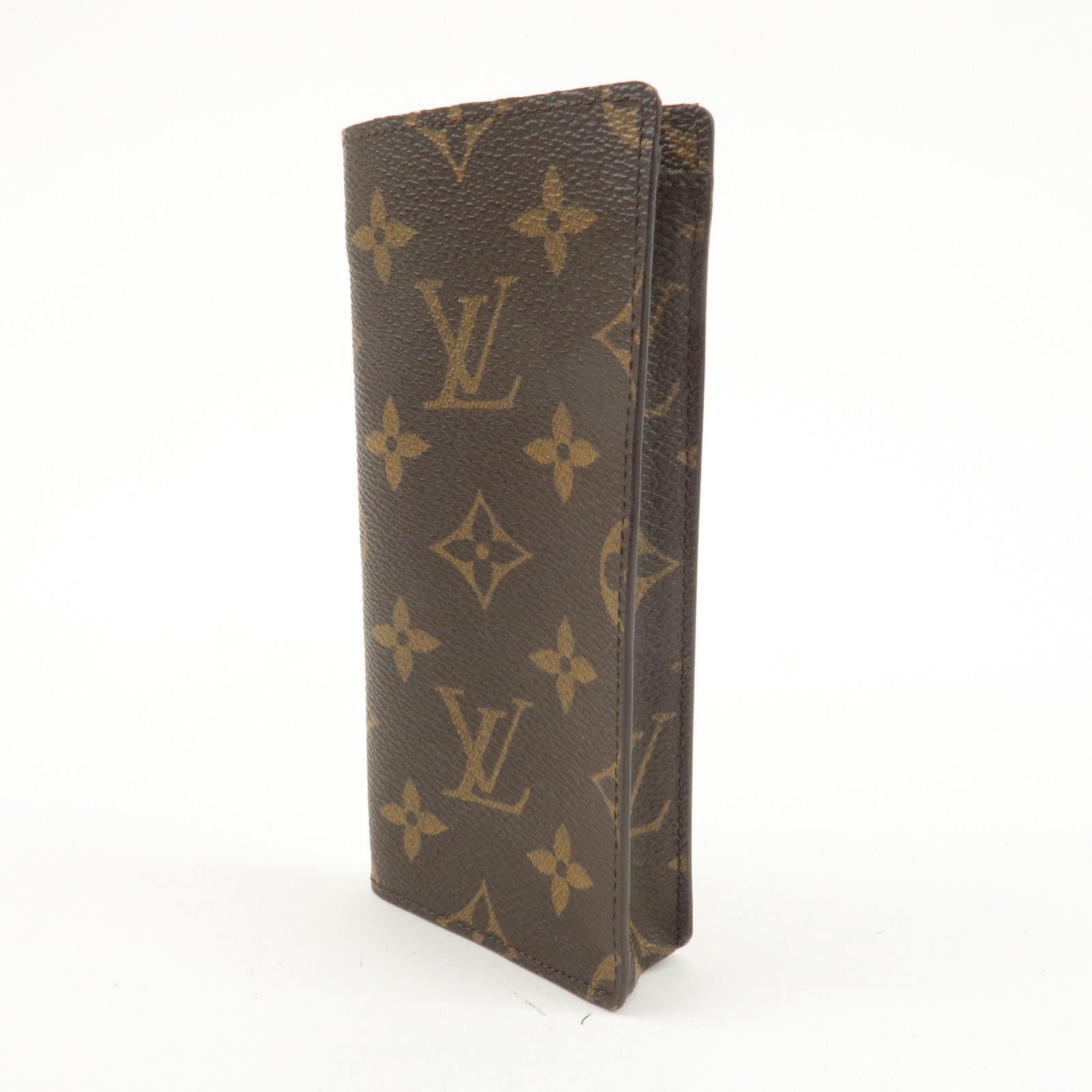 Louis Vuitton Monogram Set of 2 Glasses Case Brown M62962