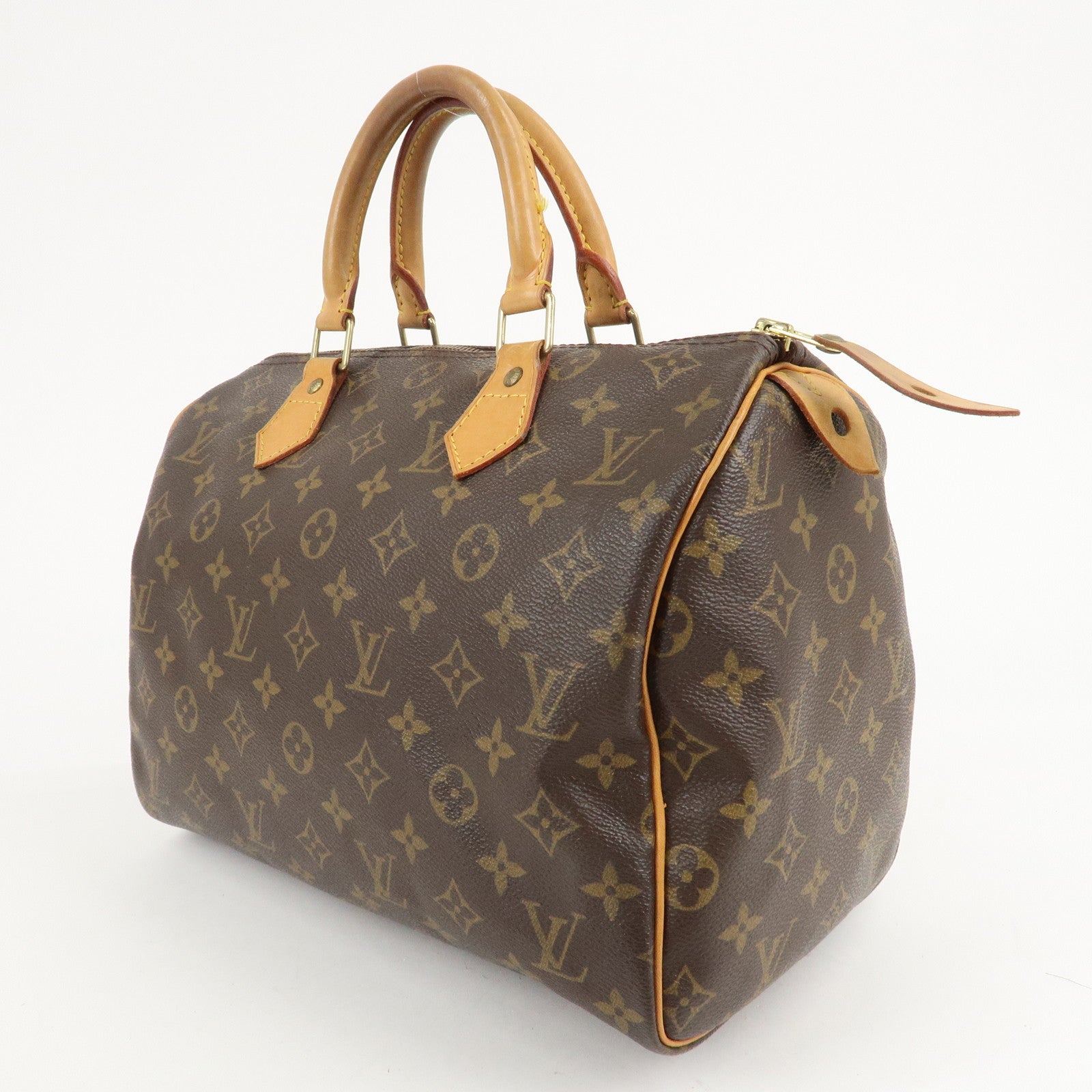 Louis Vuitton Monogram Speedy 30 Hand Bag Boston Bag M41526 Used