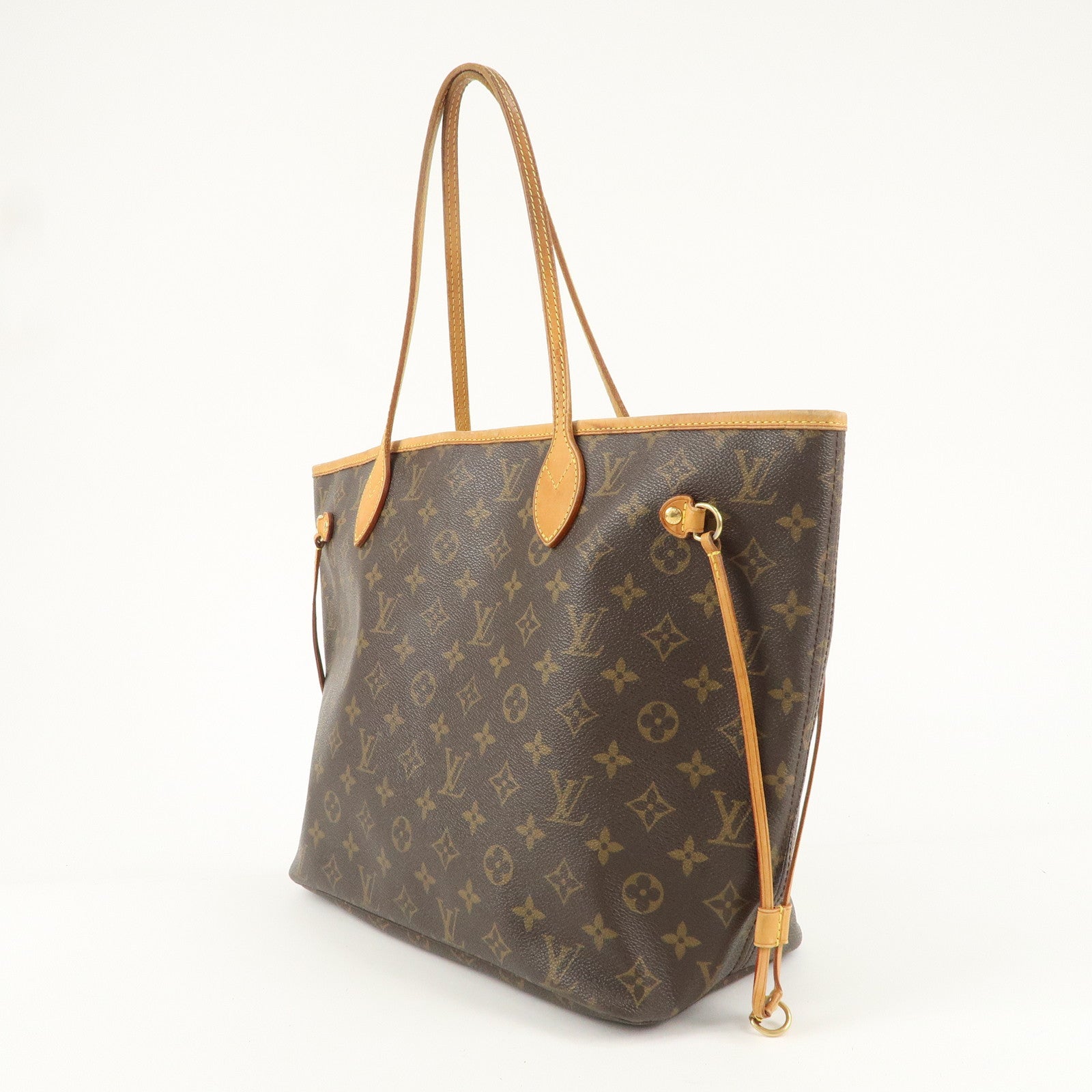 Louis Vuitton Monogram Neverfull MM Tote Bag Brown M40156