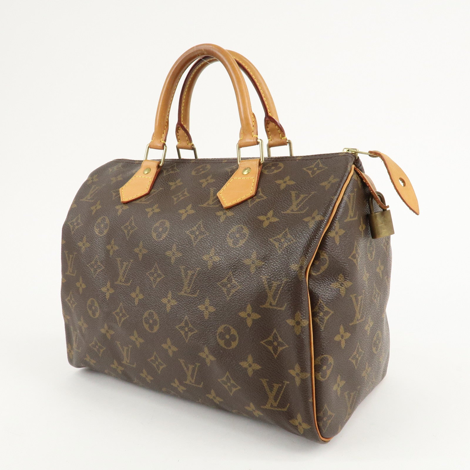 Louis Vuitton Monogram Speedy 30 Hand Bag Boston Bag M41526 Used