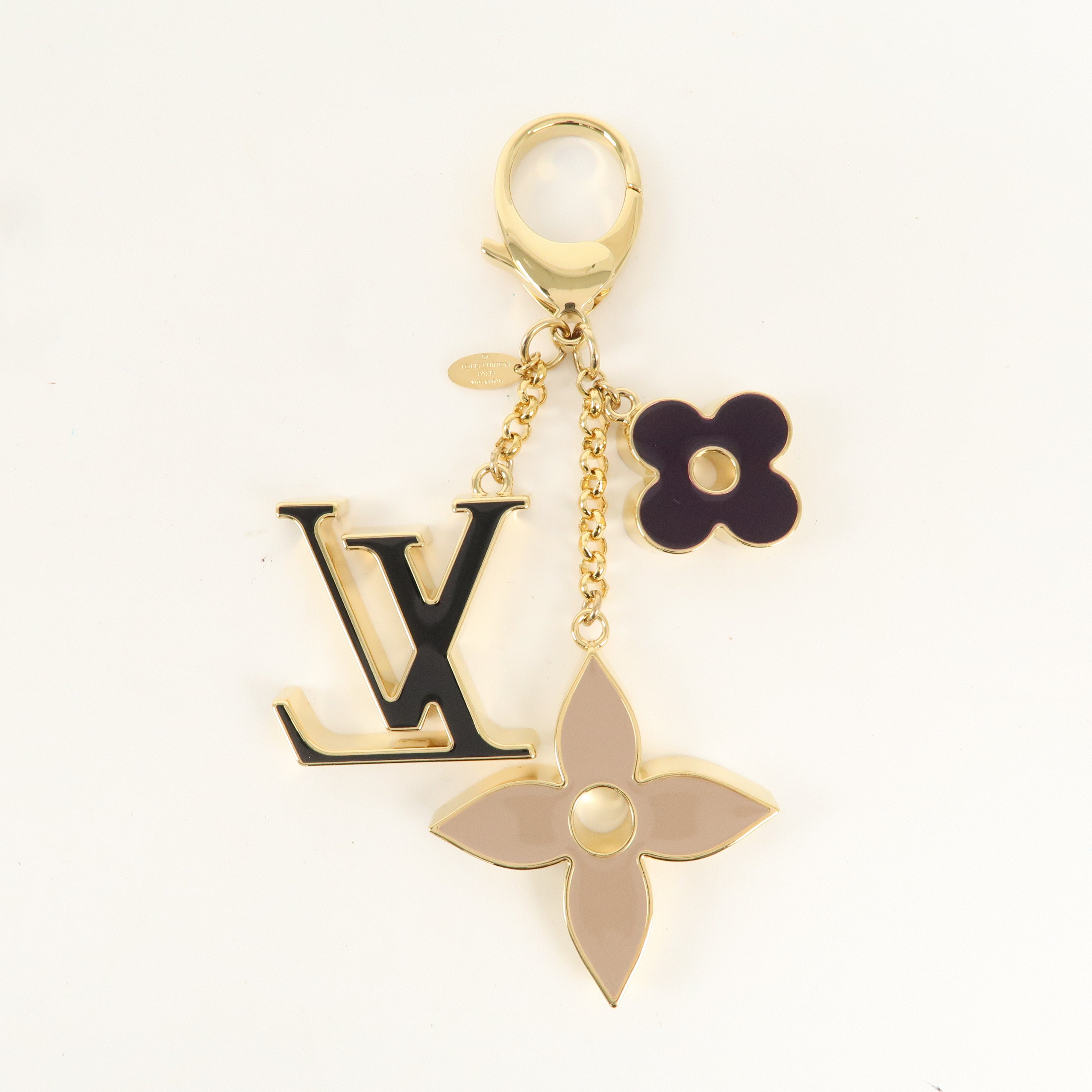 Louis Vuitton Fleur de Monogram Key Chain Bag Charm M67119