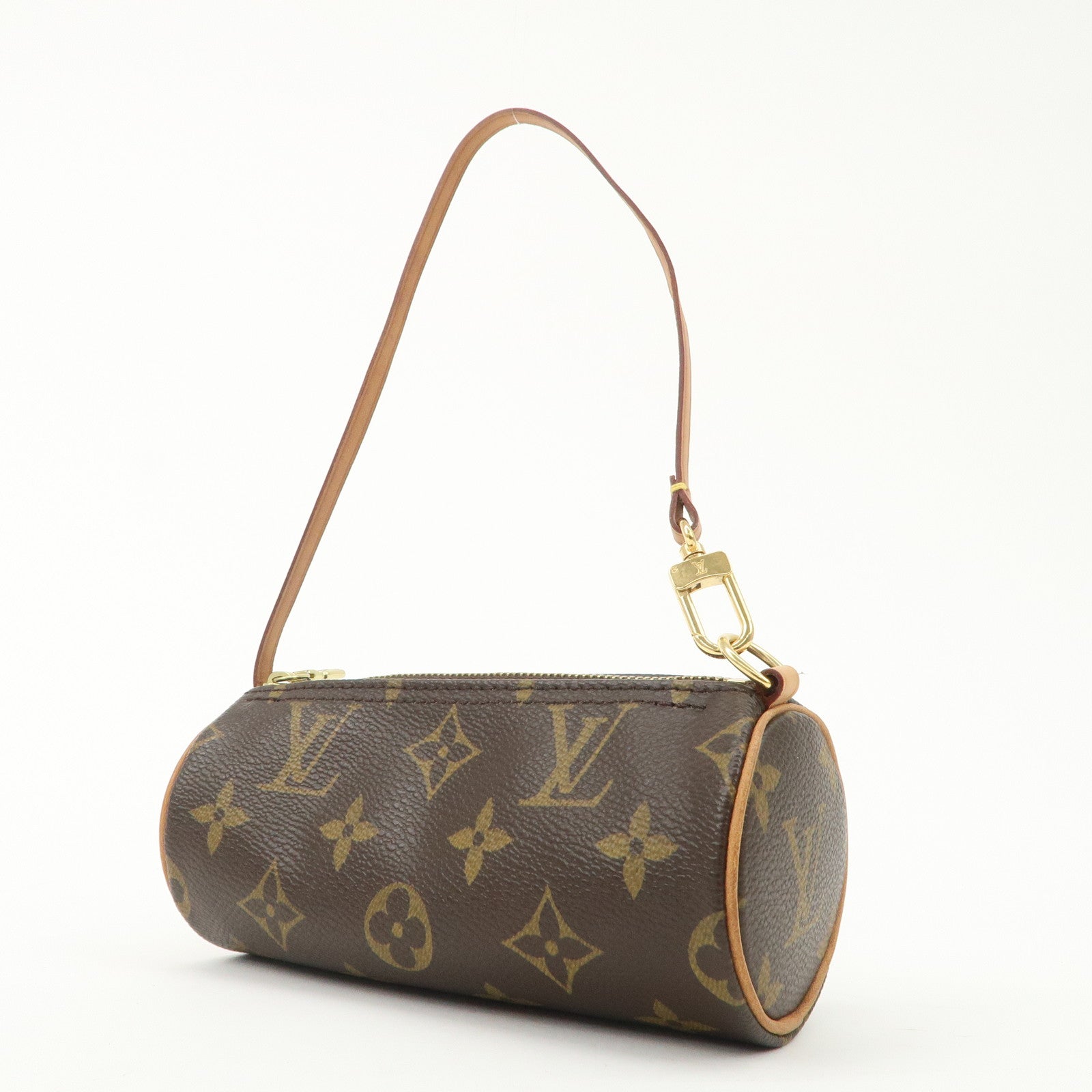 Louis Vuitton Monogram Mini Pouch for Papillon Bag New Style Brown Used