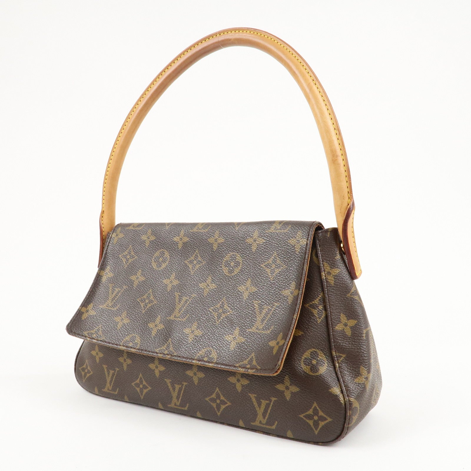 Louis Vuitton Monogram Mini Looping Shoulder Bag Hand Bag M51147 Used