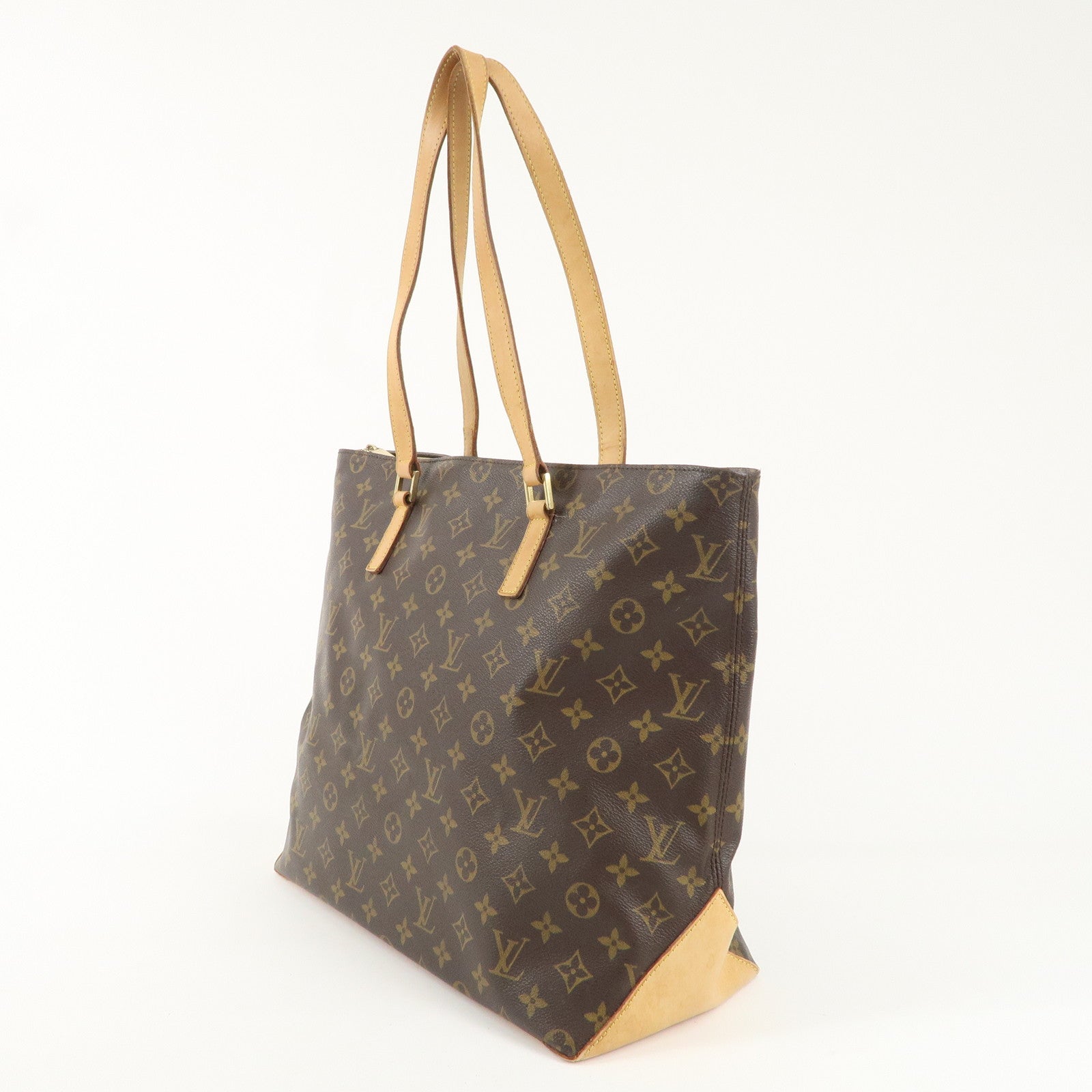 Louis Vuitton Monogram Cabas Mezzo Tote Bag Brown M51151