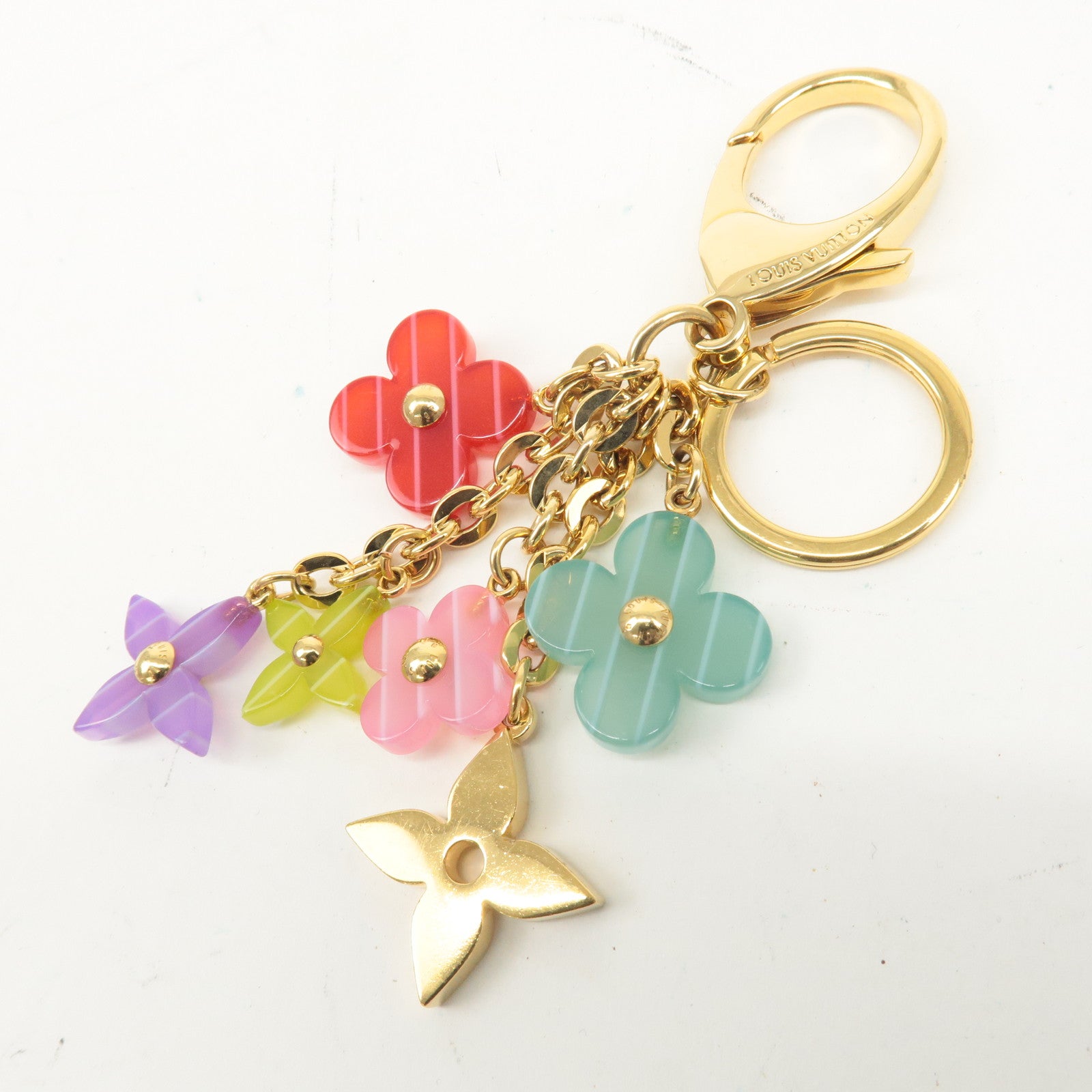 Louis Vuitton Porte Cles Pop Flower Key Chain M66144