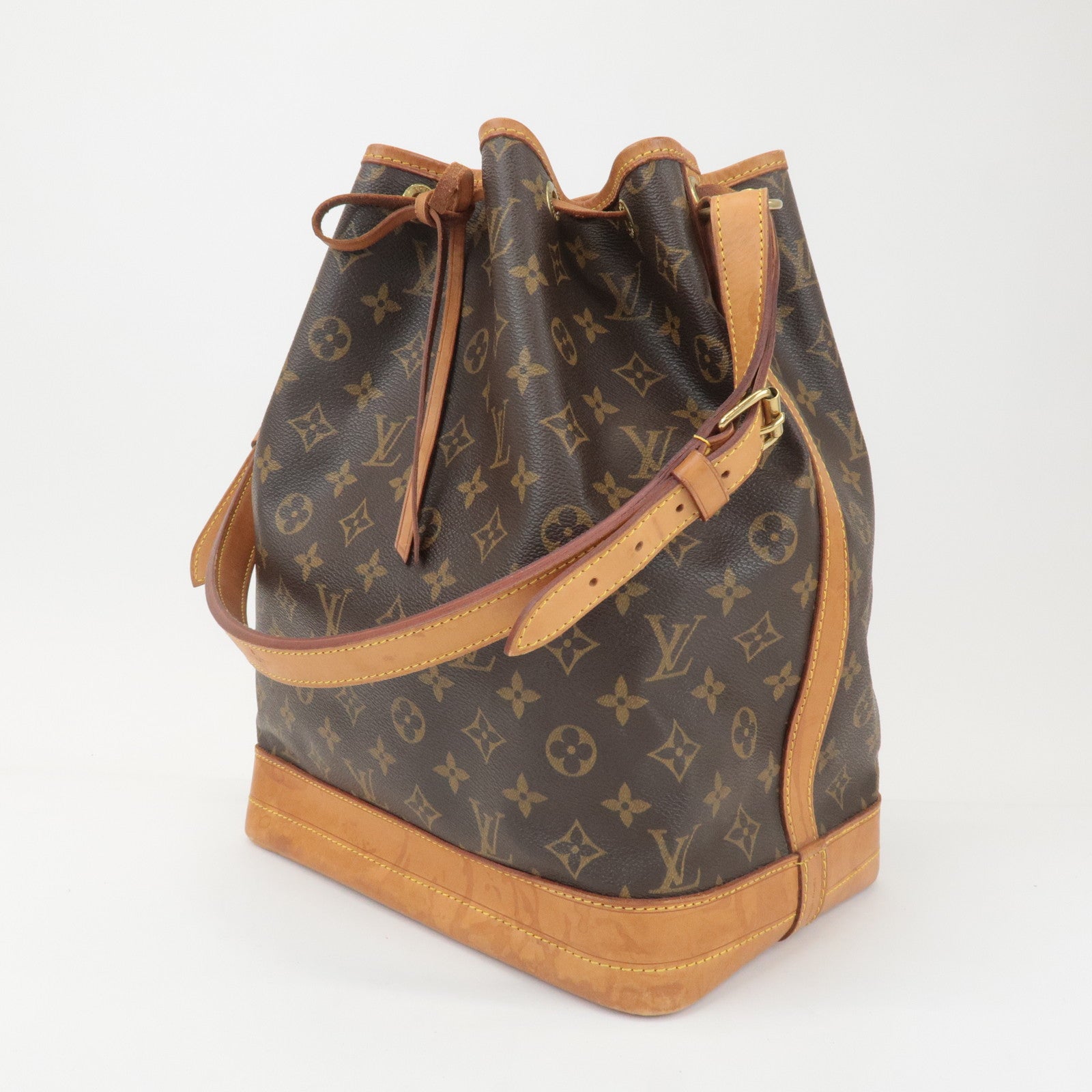 Louis Vuitton Monogram Noe Shoulder Bag Hand Bag Brown M42224 Used