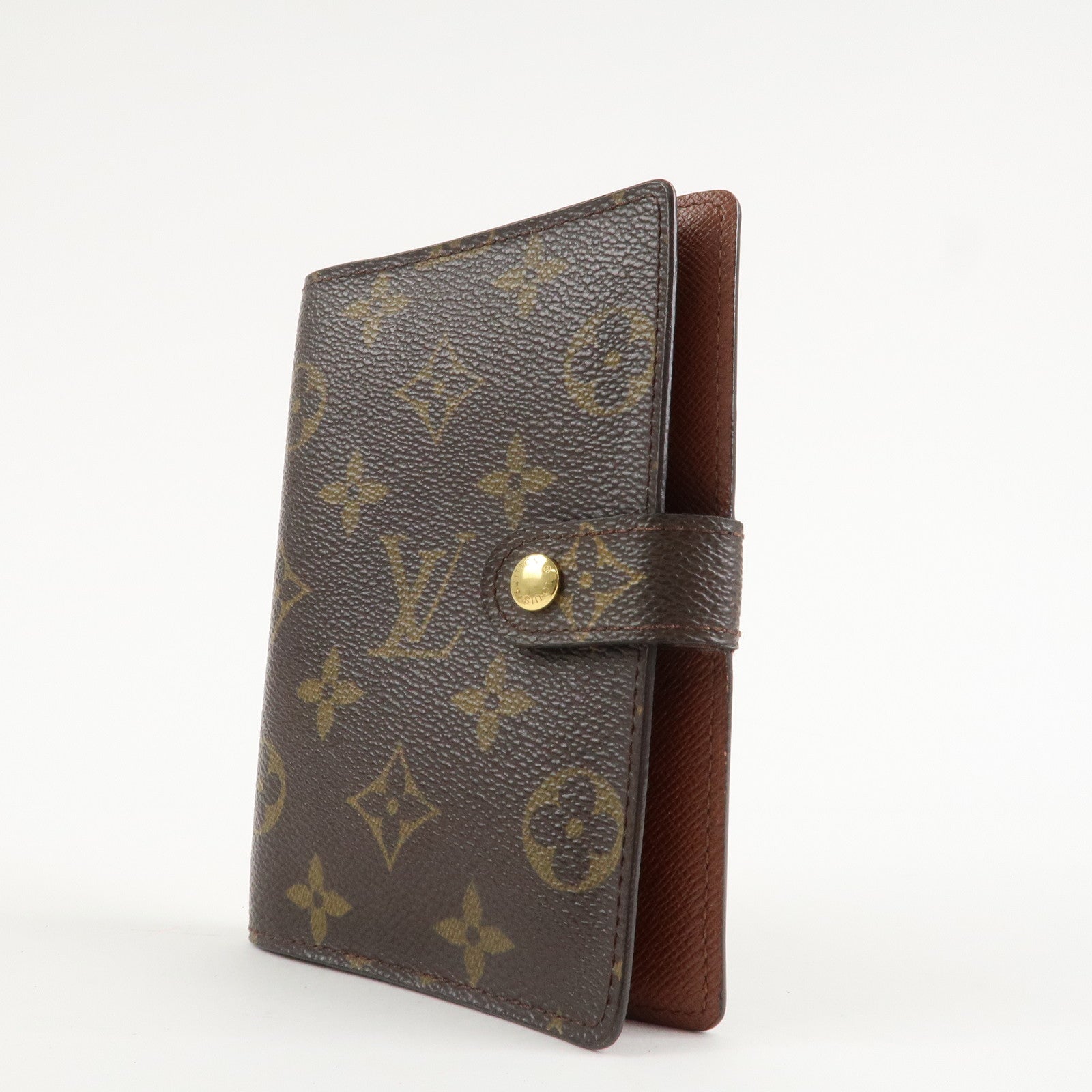 Louis Vuitton Monogram Agenda PM Planner Cover Brown R20005 Used