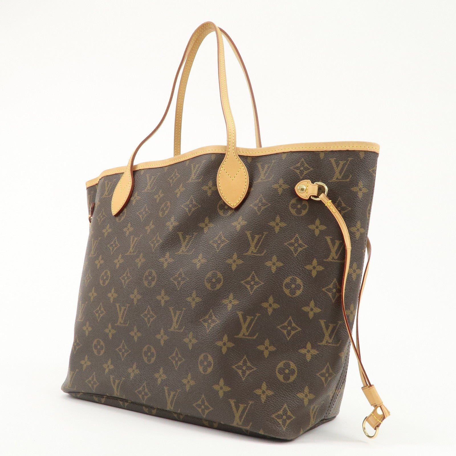 Louis Vuitton Monogram Neverfull MM Tote Bag Brown M40156