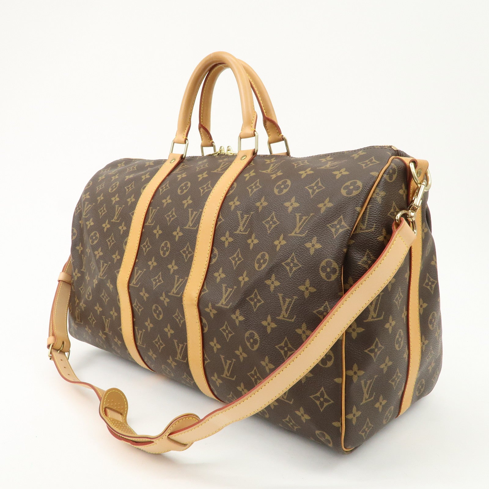 Louis Vuitton Monogram Keep All Bandouliere 50 Boston Bag M41416 Used