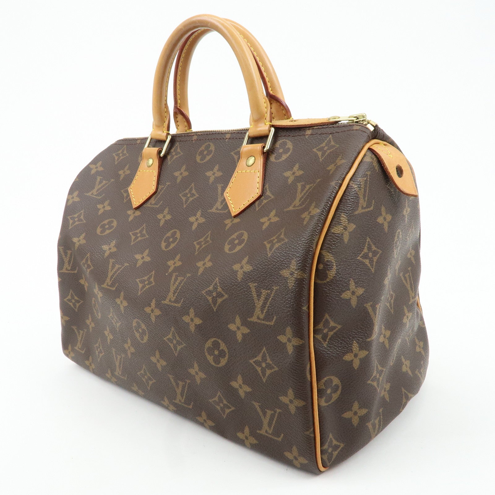 Louis Vuitton Monogram Speedy 30 Hand Bag Boston Bag M41526 Used