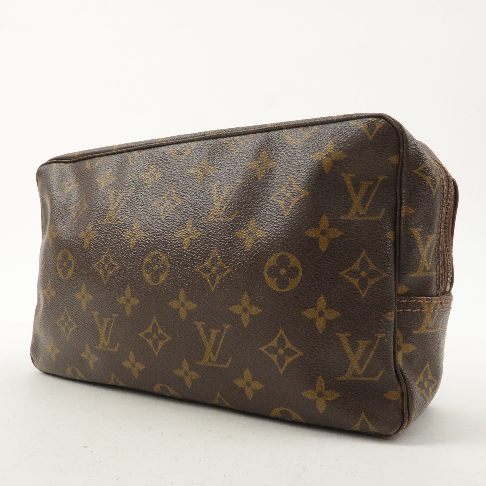 Louis Vuitton Monogram Trousse Toilette 28 Pouch Brown M47522