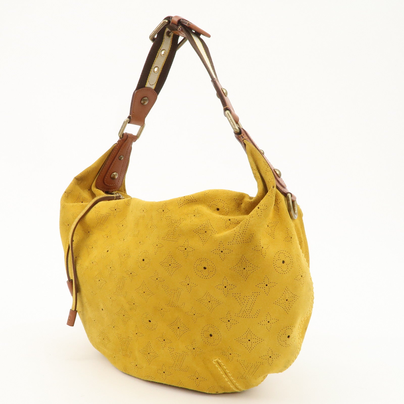 Louis Vuitton Monogram Mahina Onata GM Shoulder Bag Yellow M95118 Used