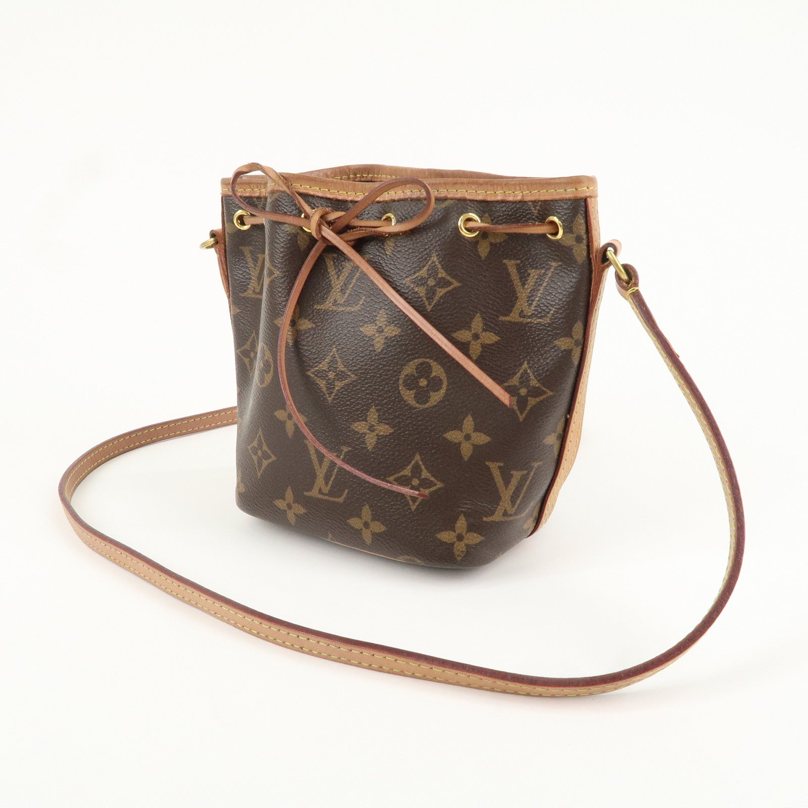 Louis Vuitton Monogram Nano Noe Shoulder Bag Brown M41346