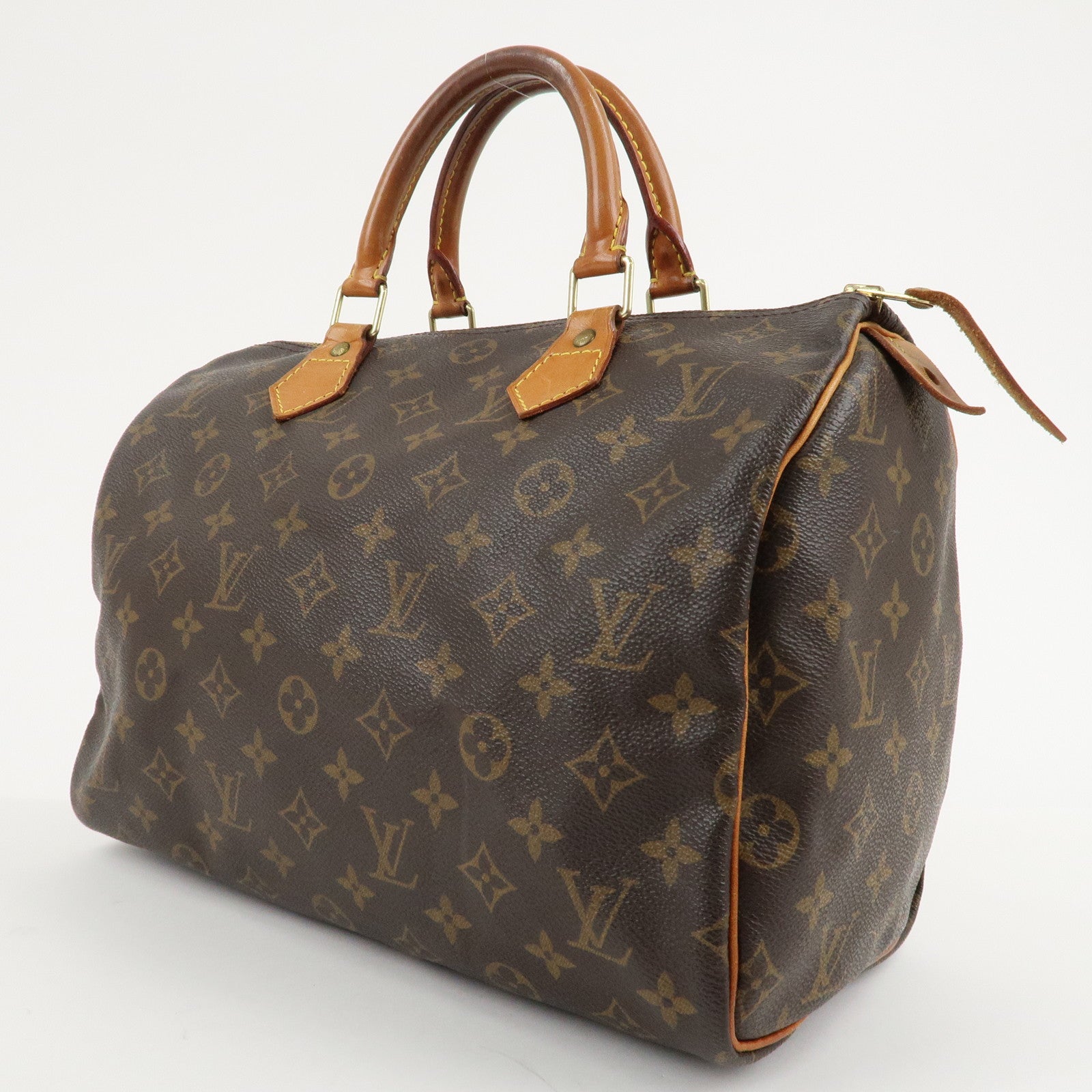 Louis Vuitton Monogram Speedy 30 Hand Bag Boston Bag M41526 Used