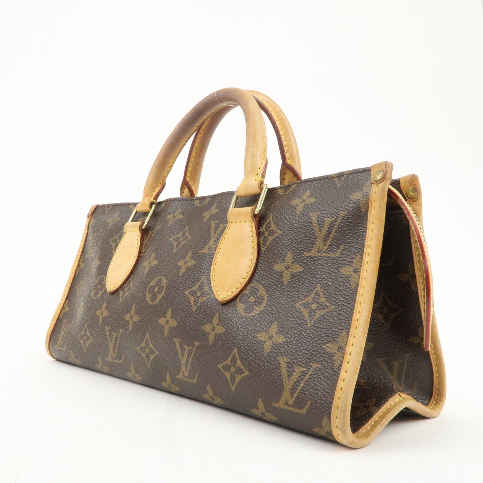 Louis Vuitton Monogram Popincourt Hand Bag Brown M40009 Used