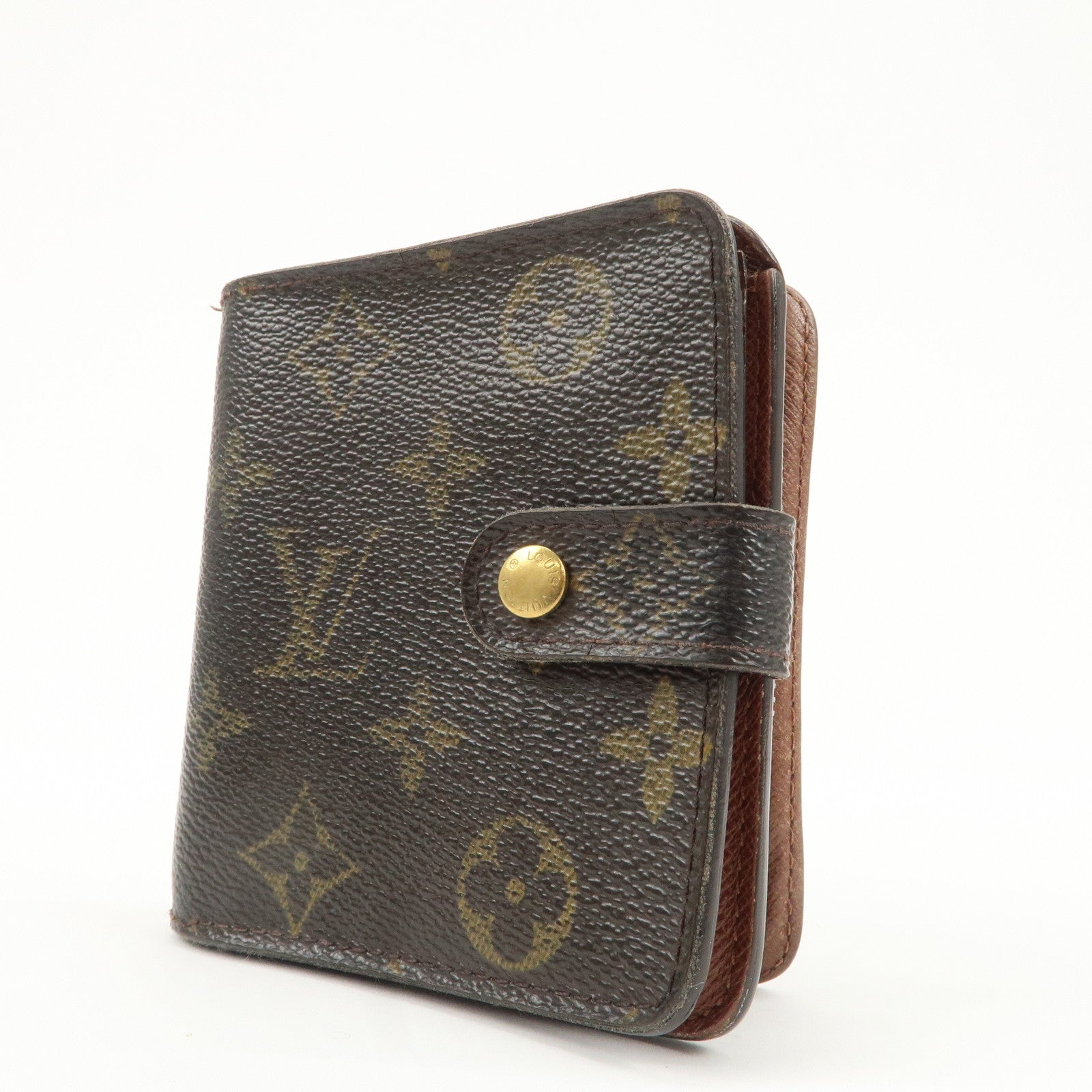 Louis Vuitton Monogram Set of 3 Compact Zip Small Wallet M61667 Used